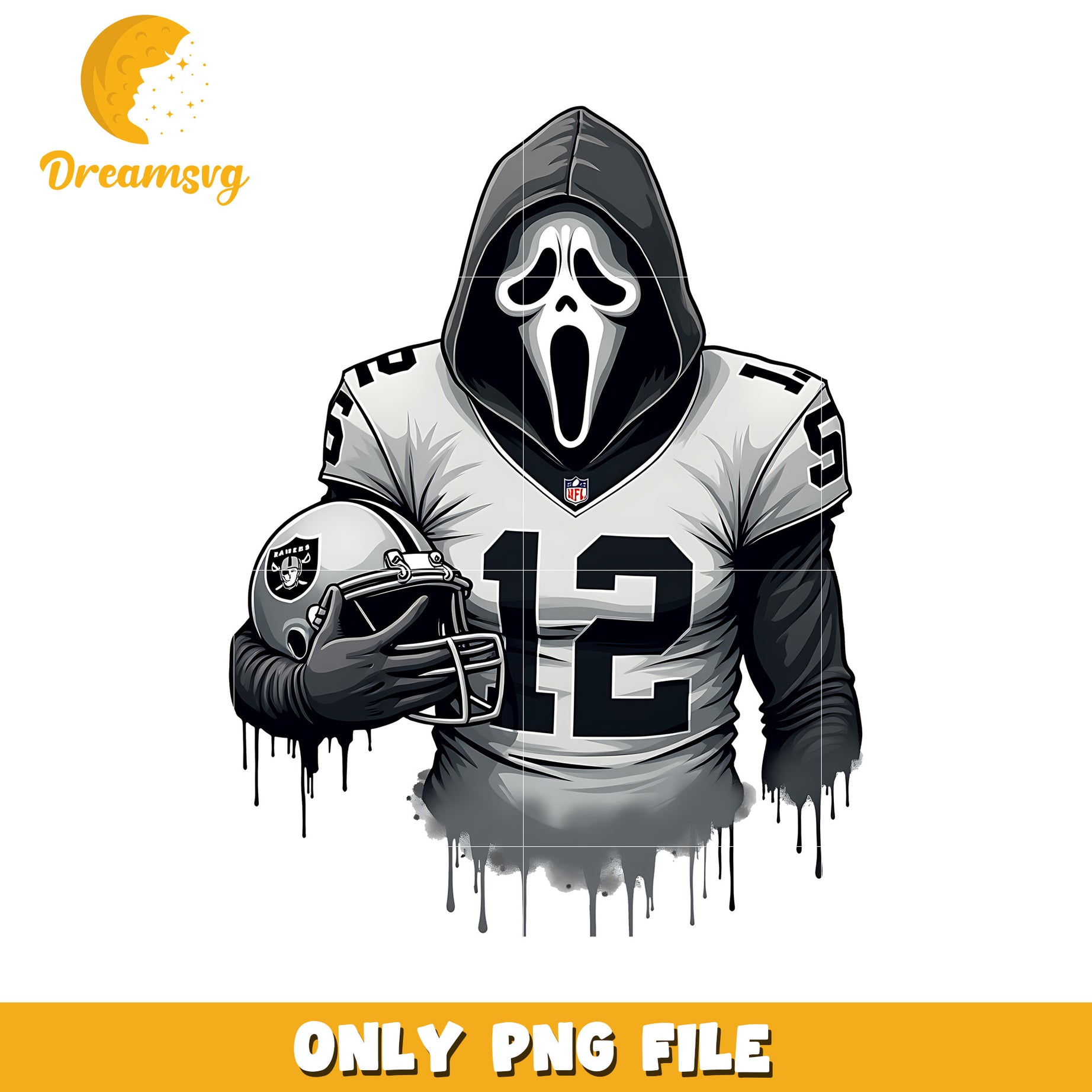 Raiders ghost face png, nfl png, national football league png