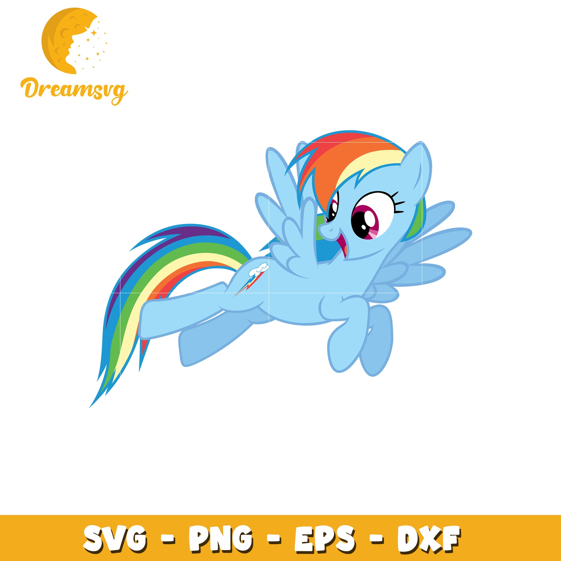 Rainbow Dash SVG PNG EPS DXF