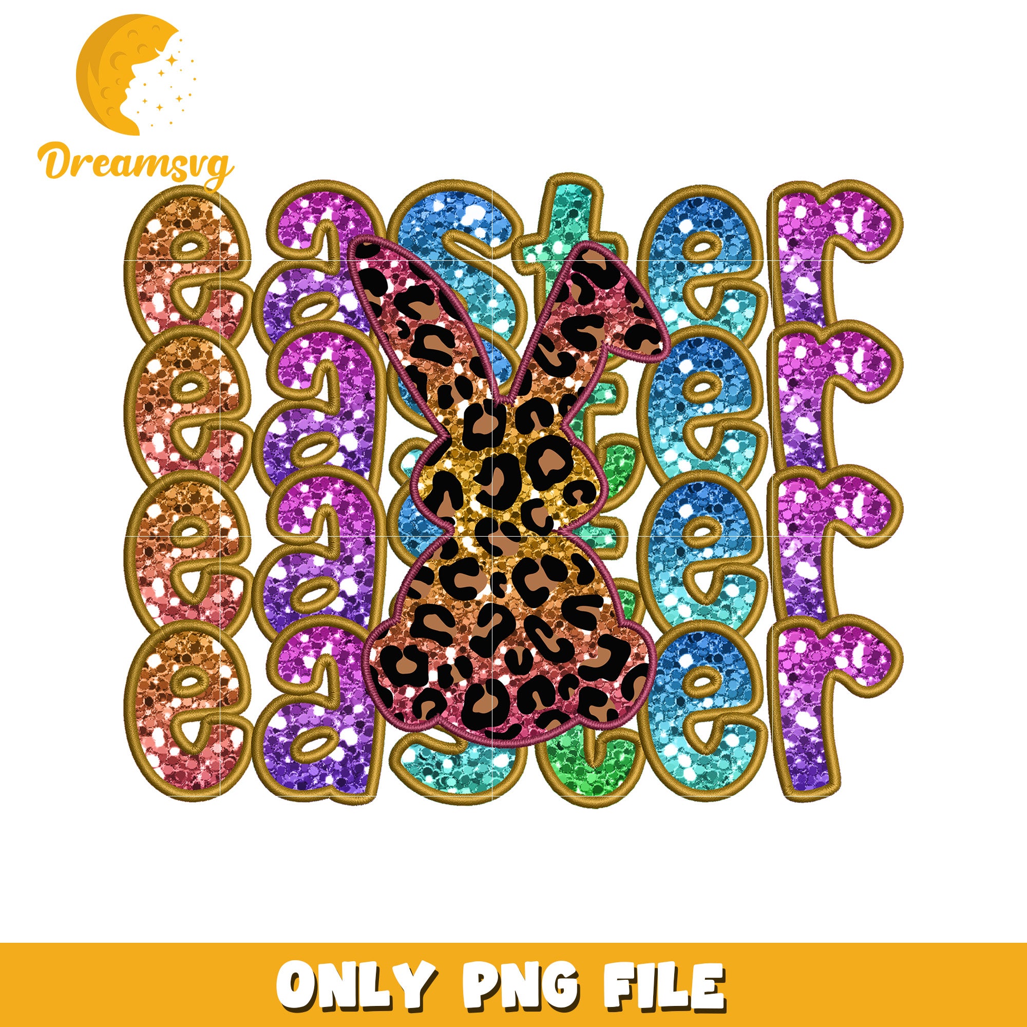 Rainbow Easter Bunny Png Dreamsvg Store