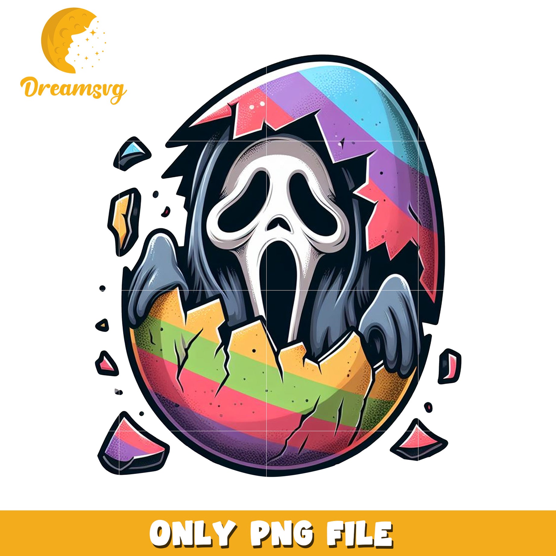 Rainbow Ghost Easter Egg PNG