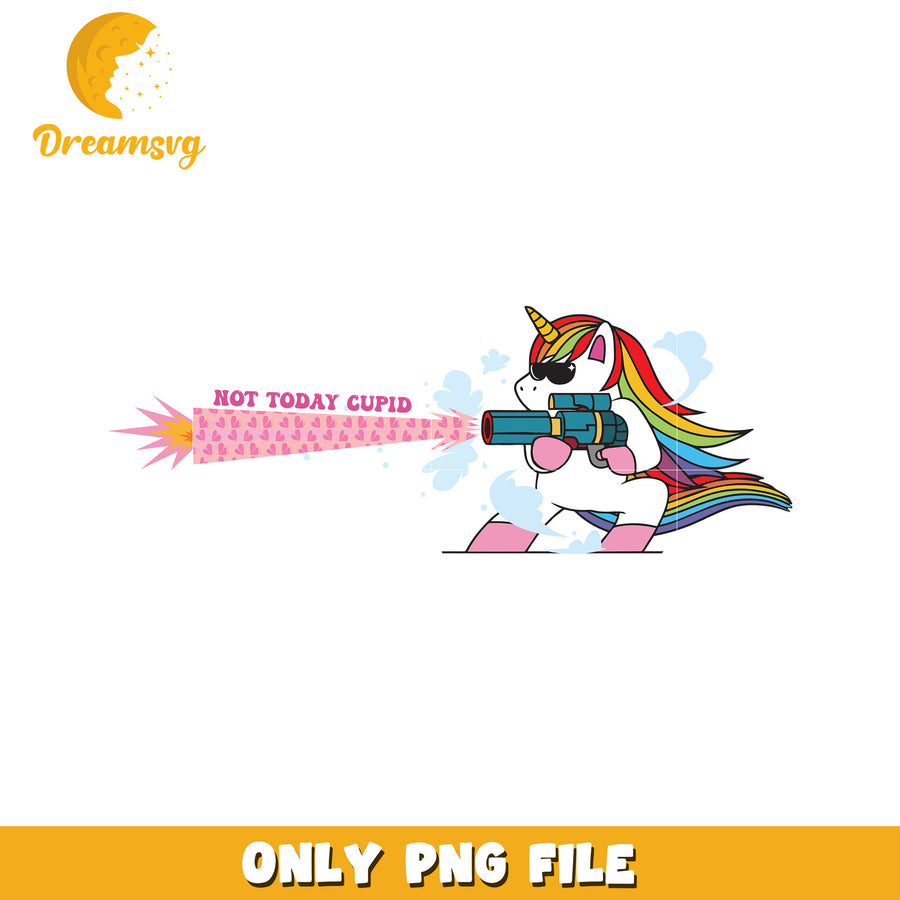 Rainbow Unicorn PNG Gun Valentines