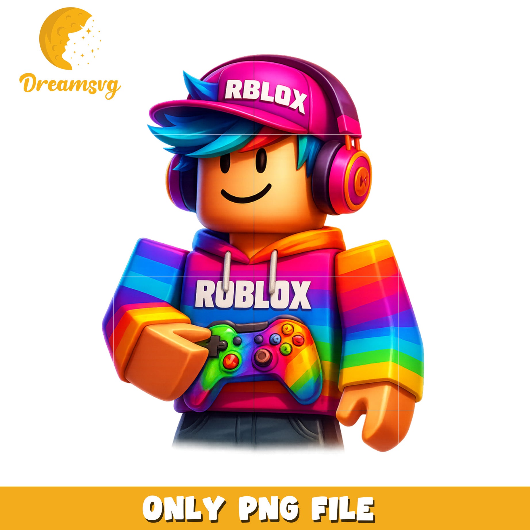 Rainbow costume png, rolox games png, roblox characters png
