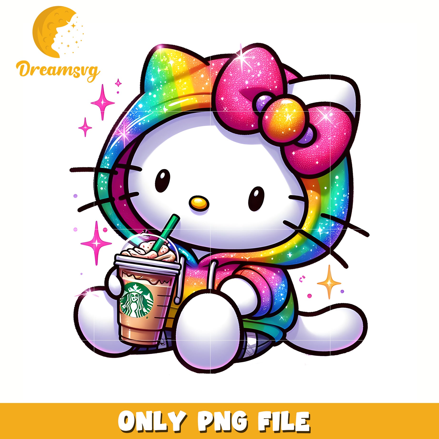 Rainbow hoodie png, hello kitty cake png, hello kitty crocs png