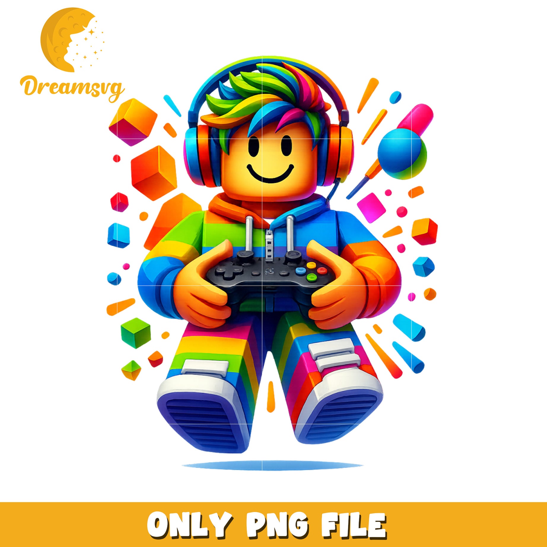 Rainbow shirt png, roblox fan art png, roblox design png