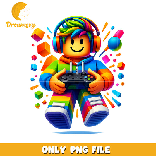 Rainbow shirt png, roblox fan art png, roblox design png