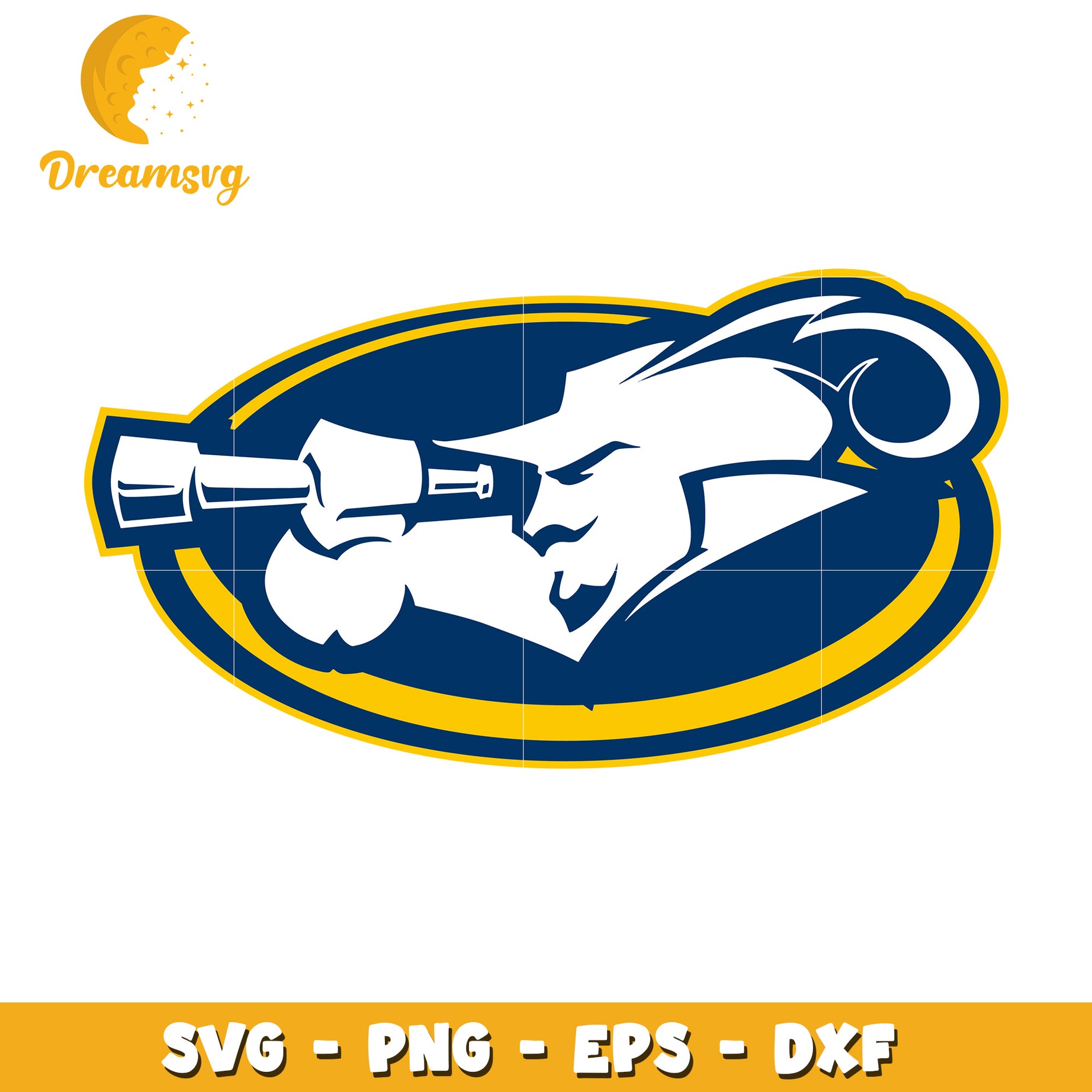 Ram Mascot SVG PNG EPS DXF Cut File