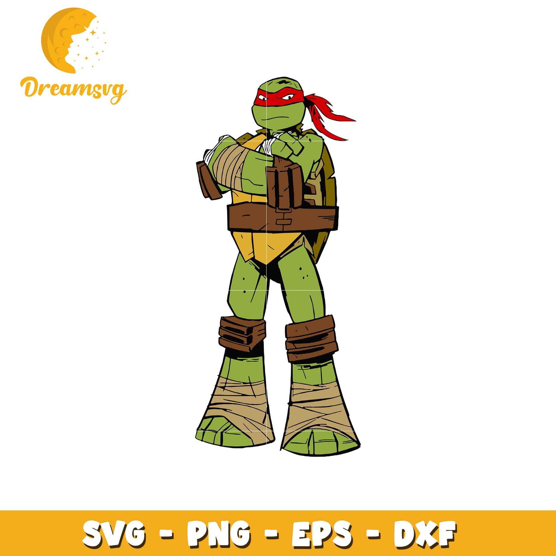 Raphael TMNT SVG PNG EPS DXF Cut File