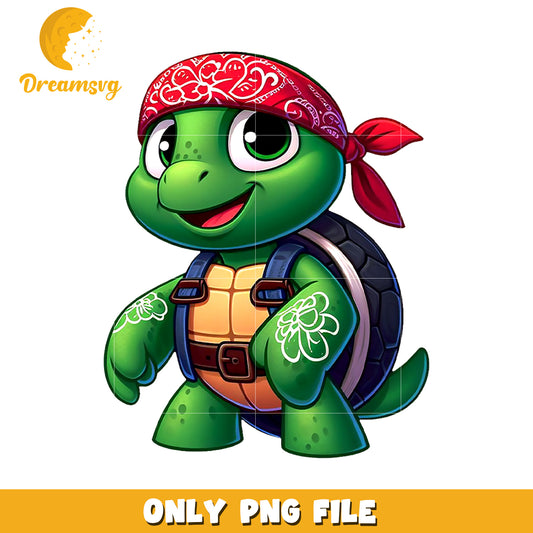 Raphael cute chibi png, cute turtle png, teenage mutane ninja turtles png
