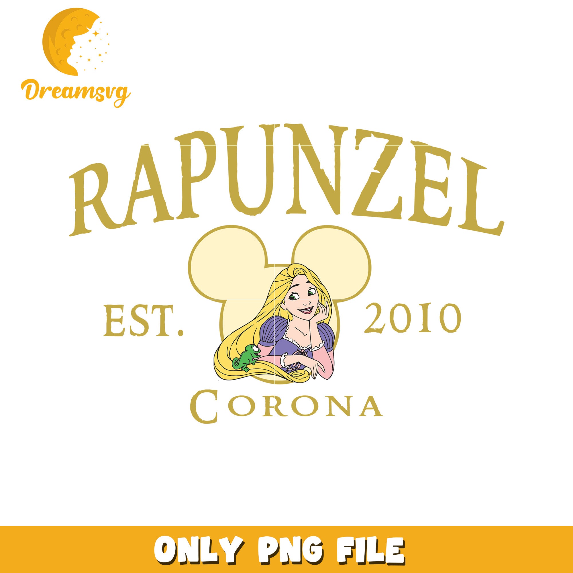 Rapunzel Disney Princess PNG File for Crafting 2010