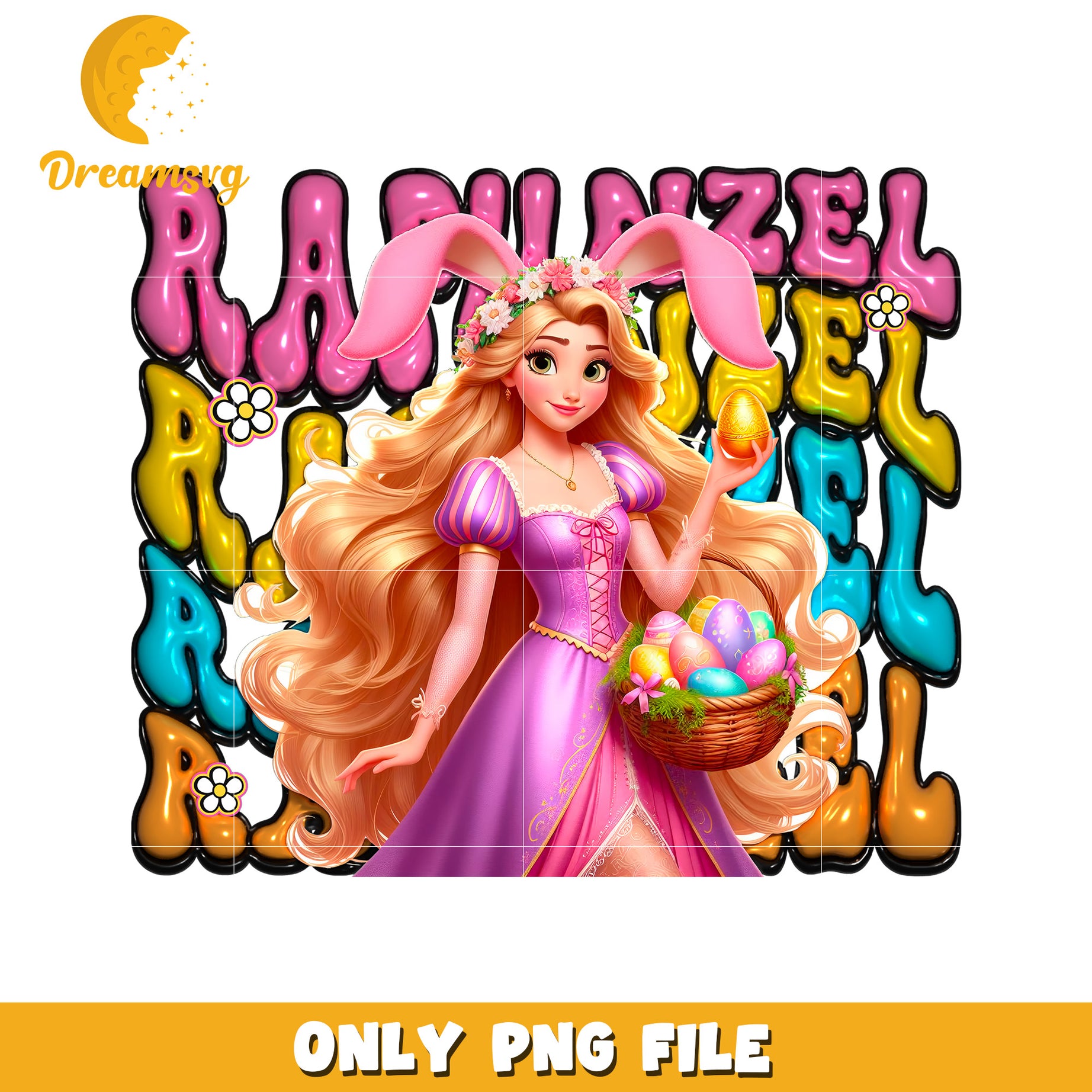 Rapunzel Easter PNG Image