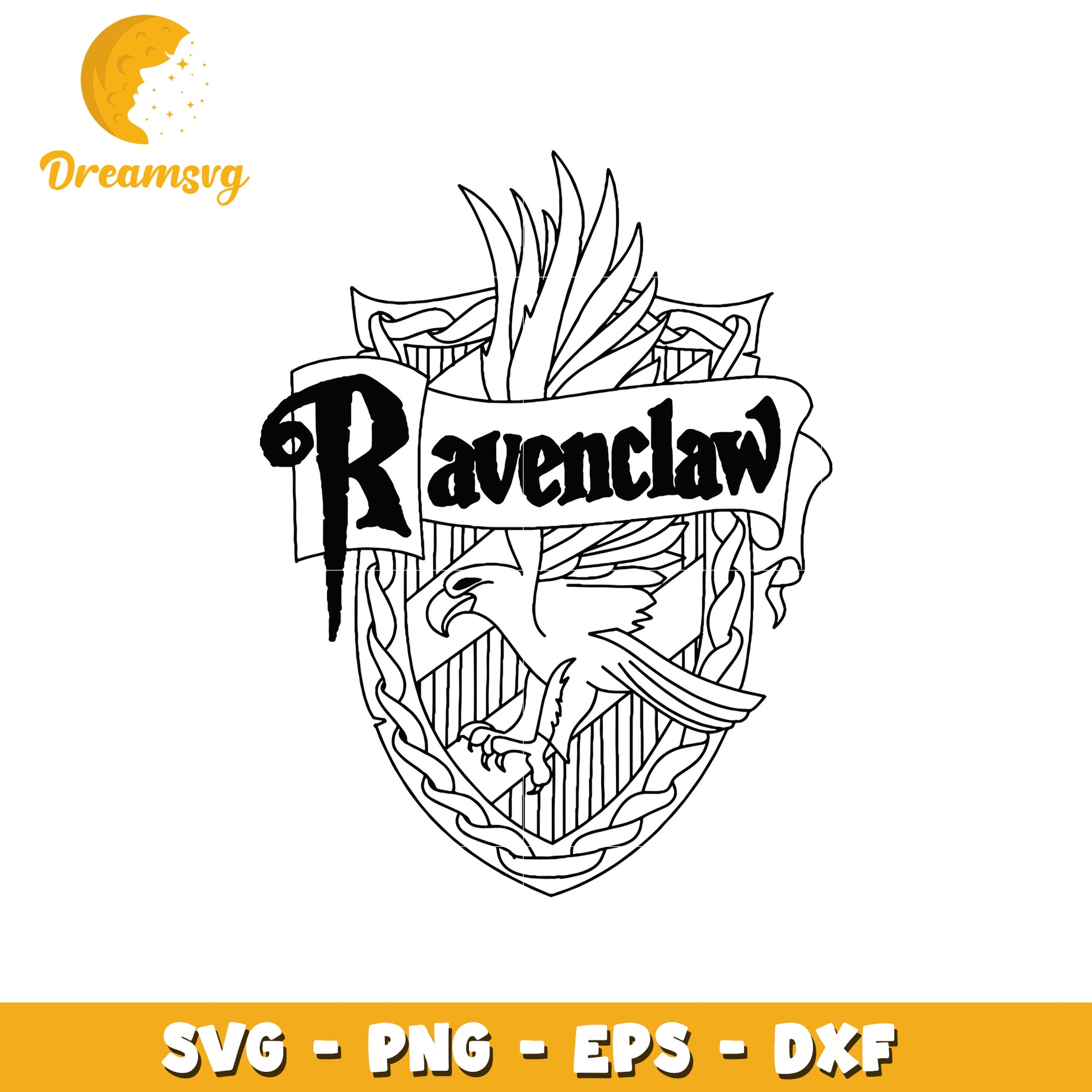 Ravenclaw Crest SVG PNG EPS DXF