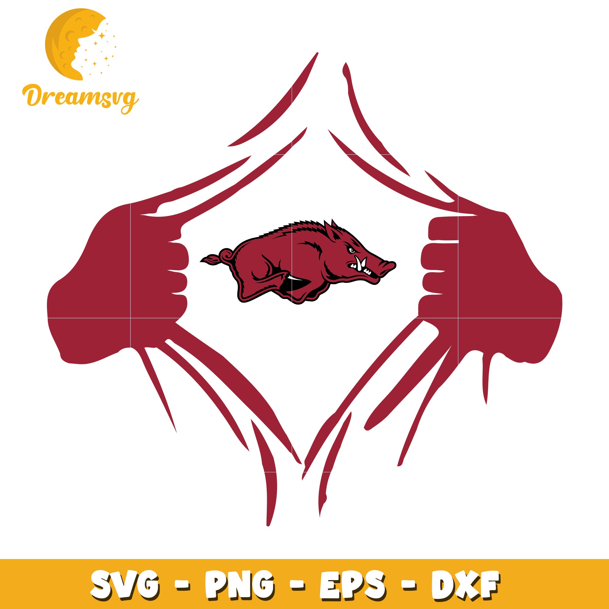 Cross Stitch Pattern Razorback Razorback SVG PNG EPS DXF Files – DreamSVG Store