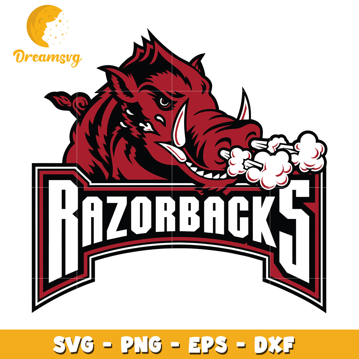 Razorback Rms Logo Razorbacks Logo SVG Design for Sports Merchandise and Crafts – DreamSVG ...