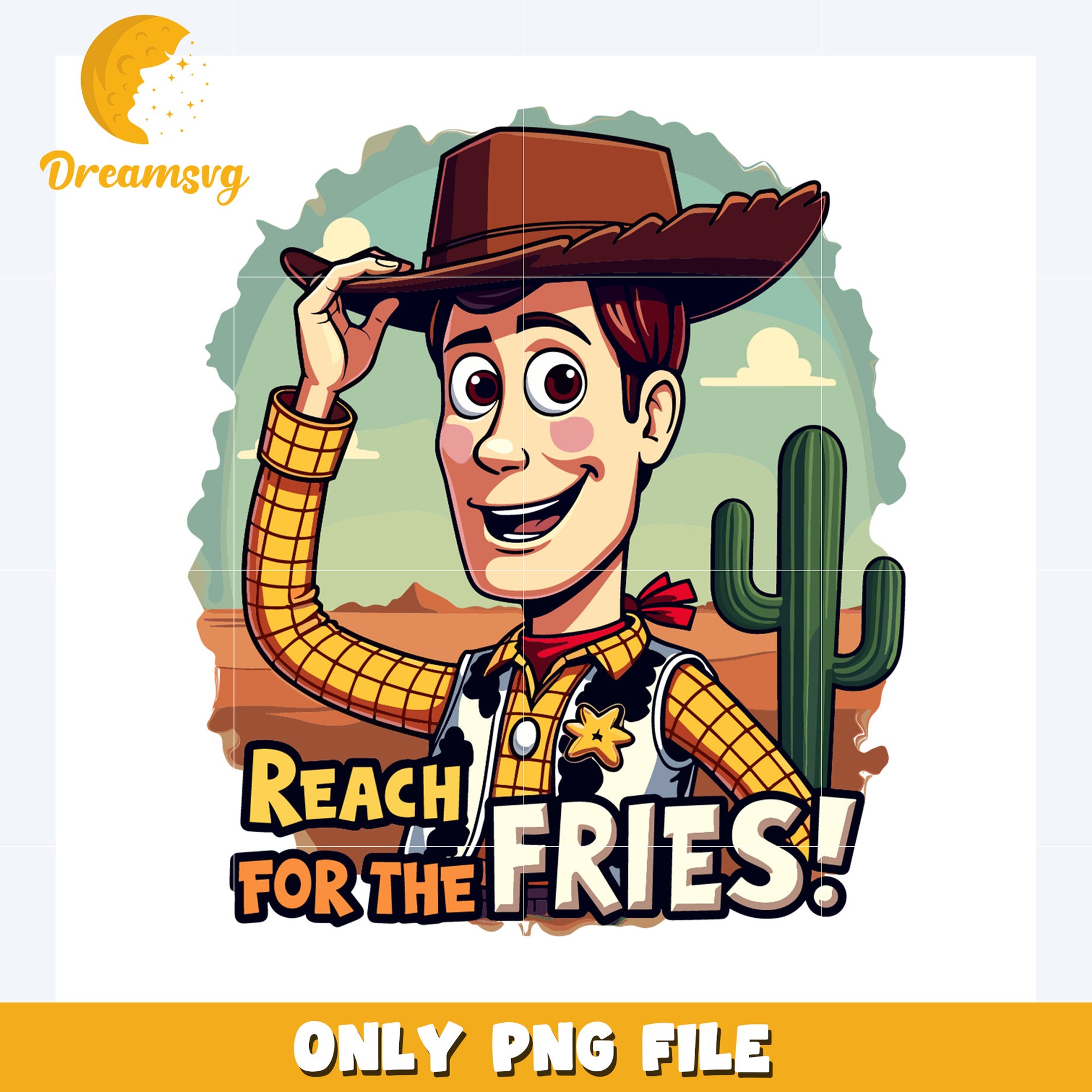 Reach for the fries png, disney quotespng, disney cartoons png