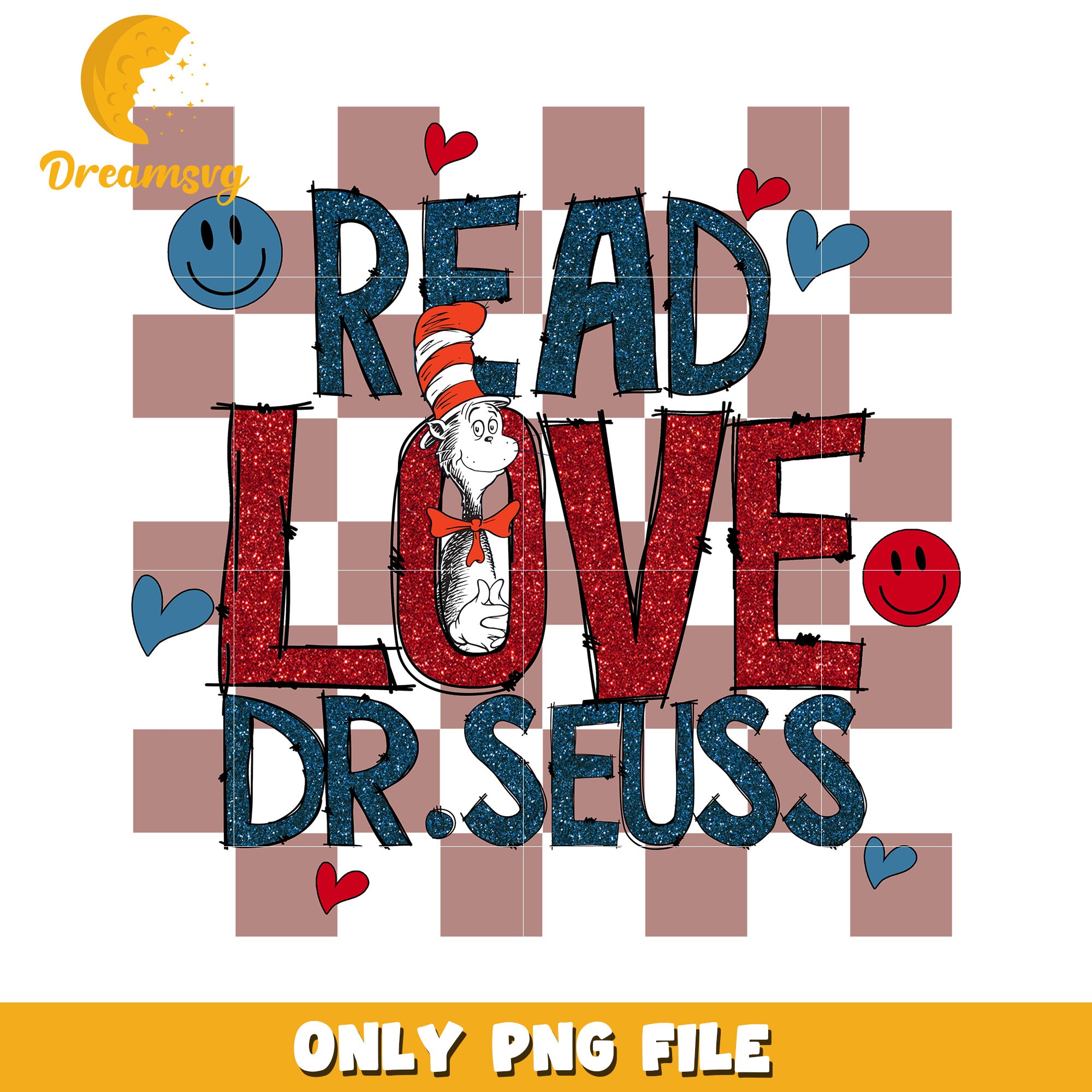 Read Love Dr Seuss Inspirational Quote PNG Design Download