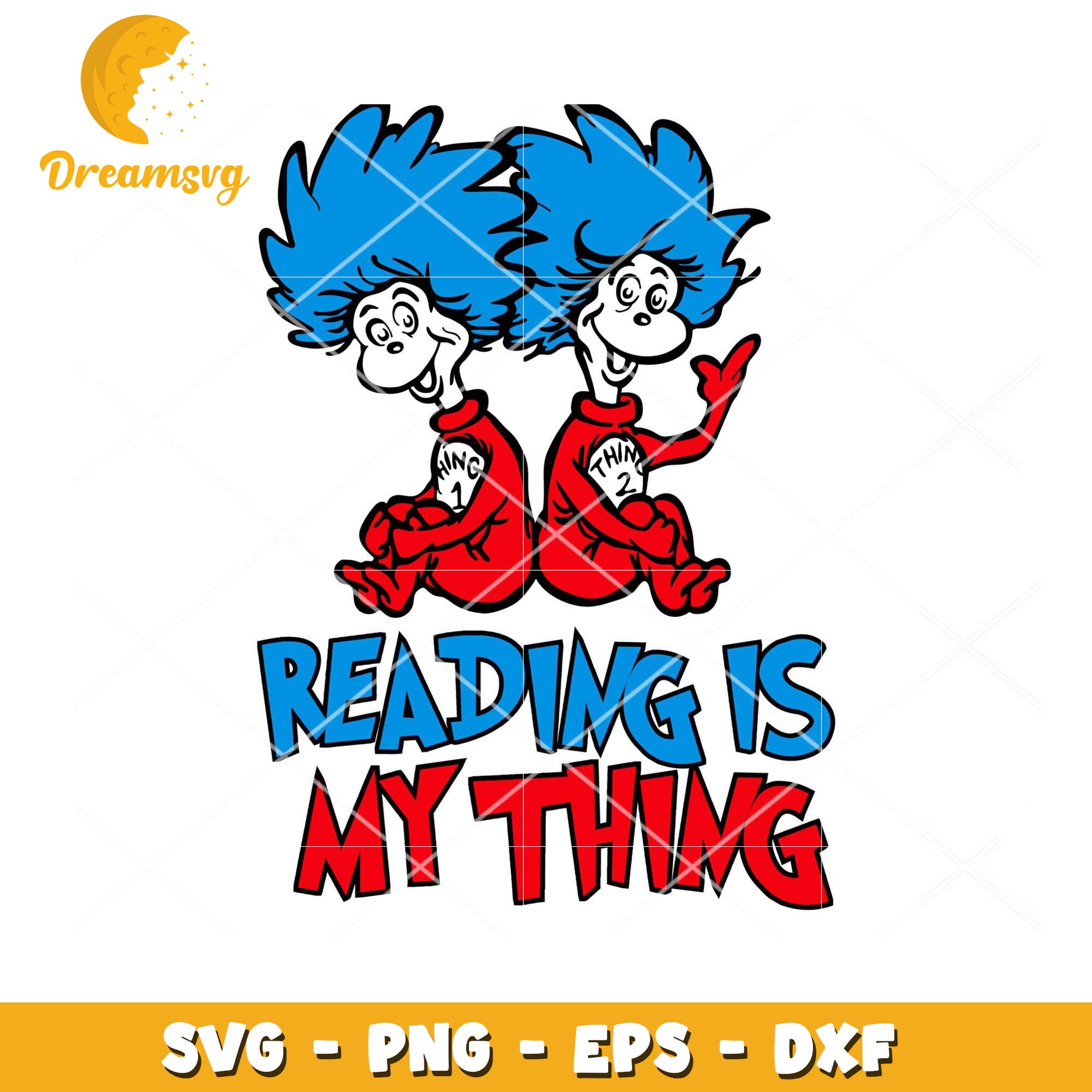 Reading is My Thing SVG Instant Download for Kids and Adults