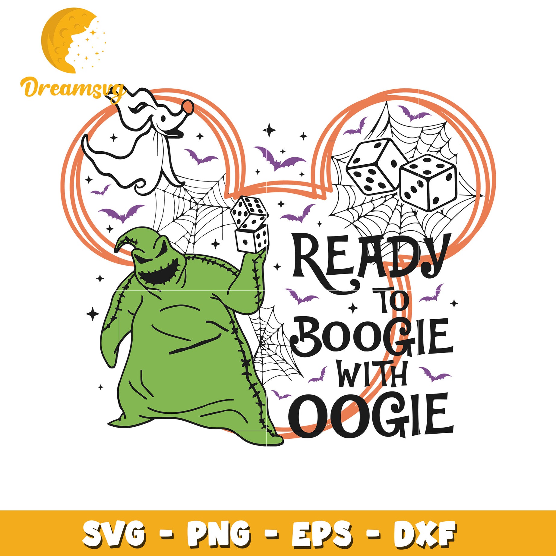 Ready to Boogie nightmare before Christmas svg, Halloween movies characters svg