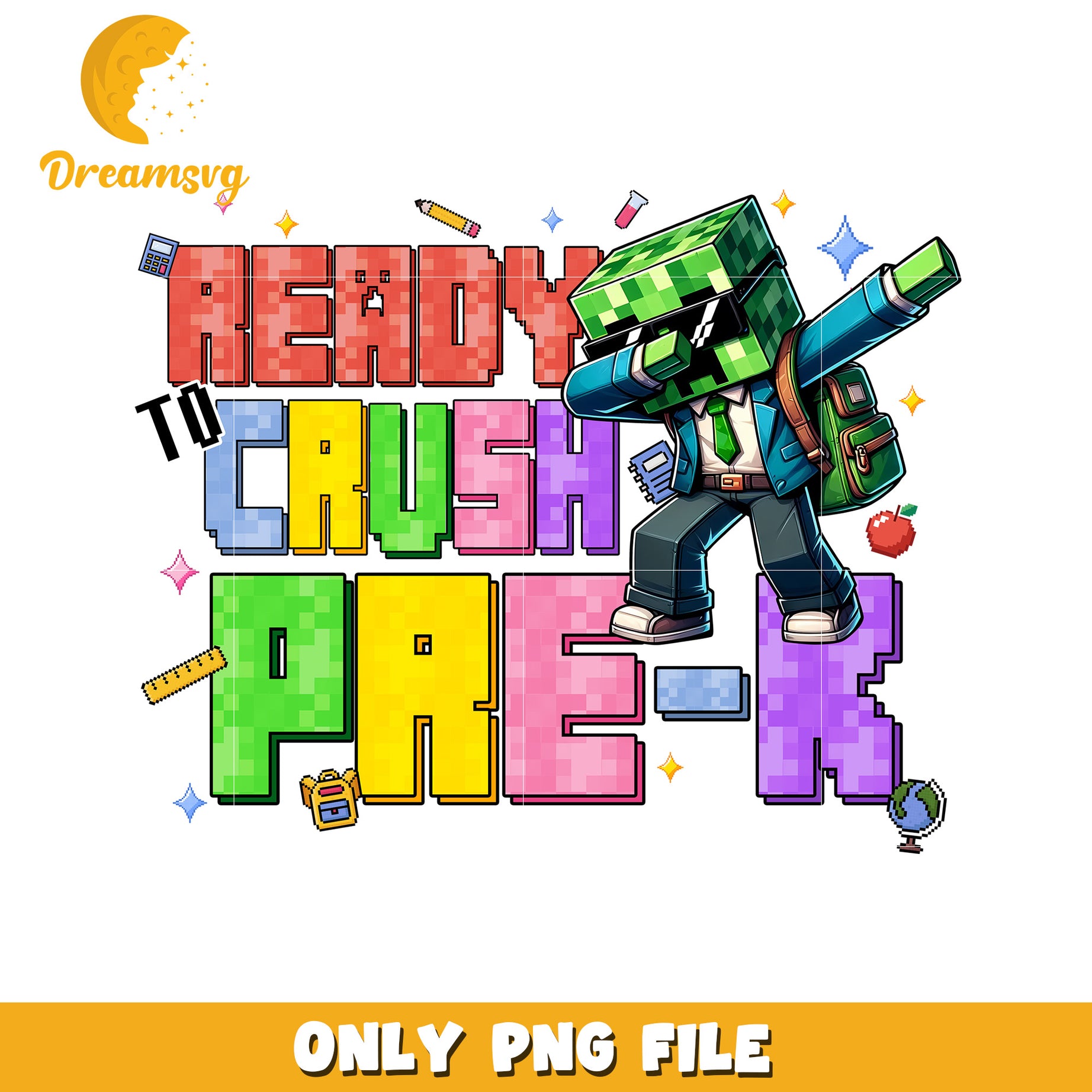 Ready to pre k png, minecraft cartoons png, minecraft toys png