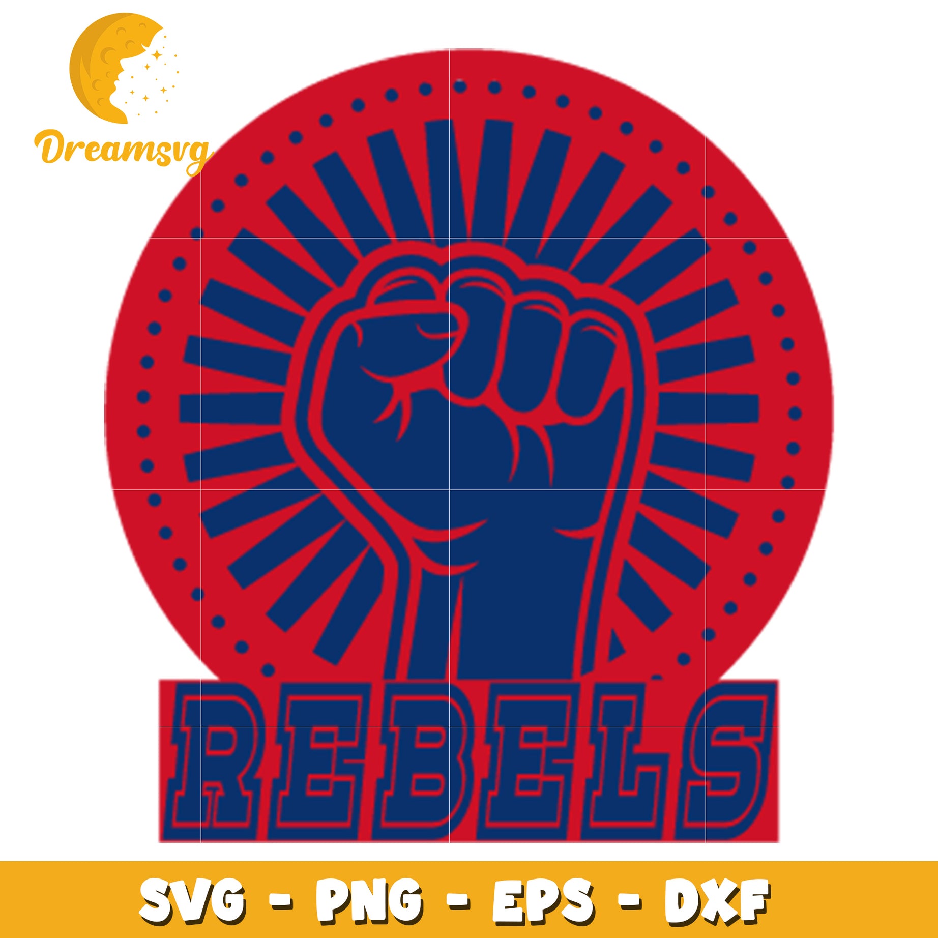 Rebel Fist SVG PNG EPS DXF Cut File