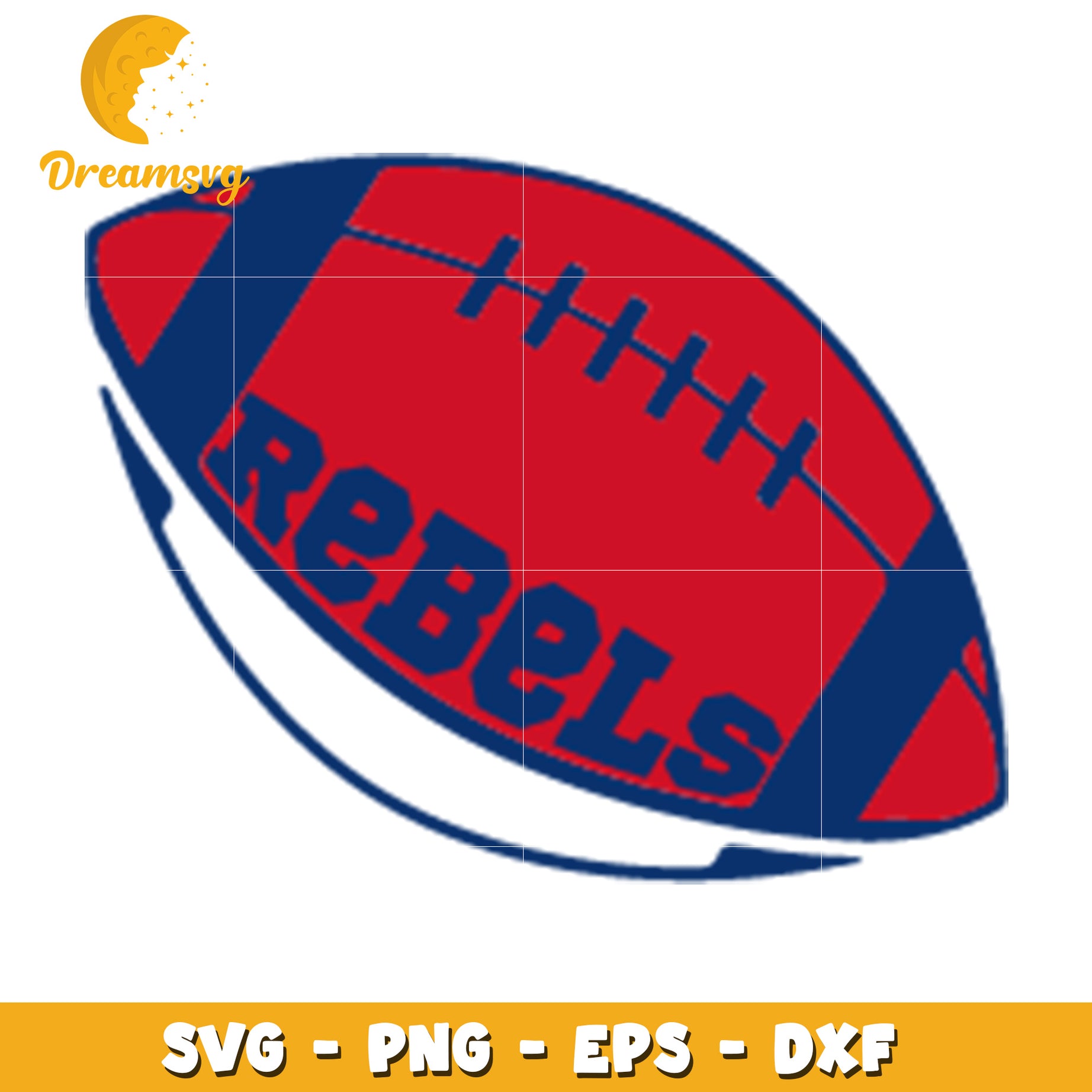 Rebel Football SVG Design for Creative Projects and Crafts