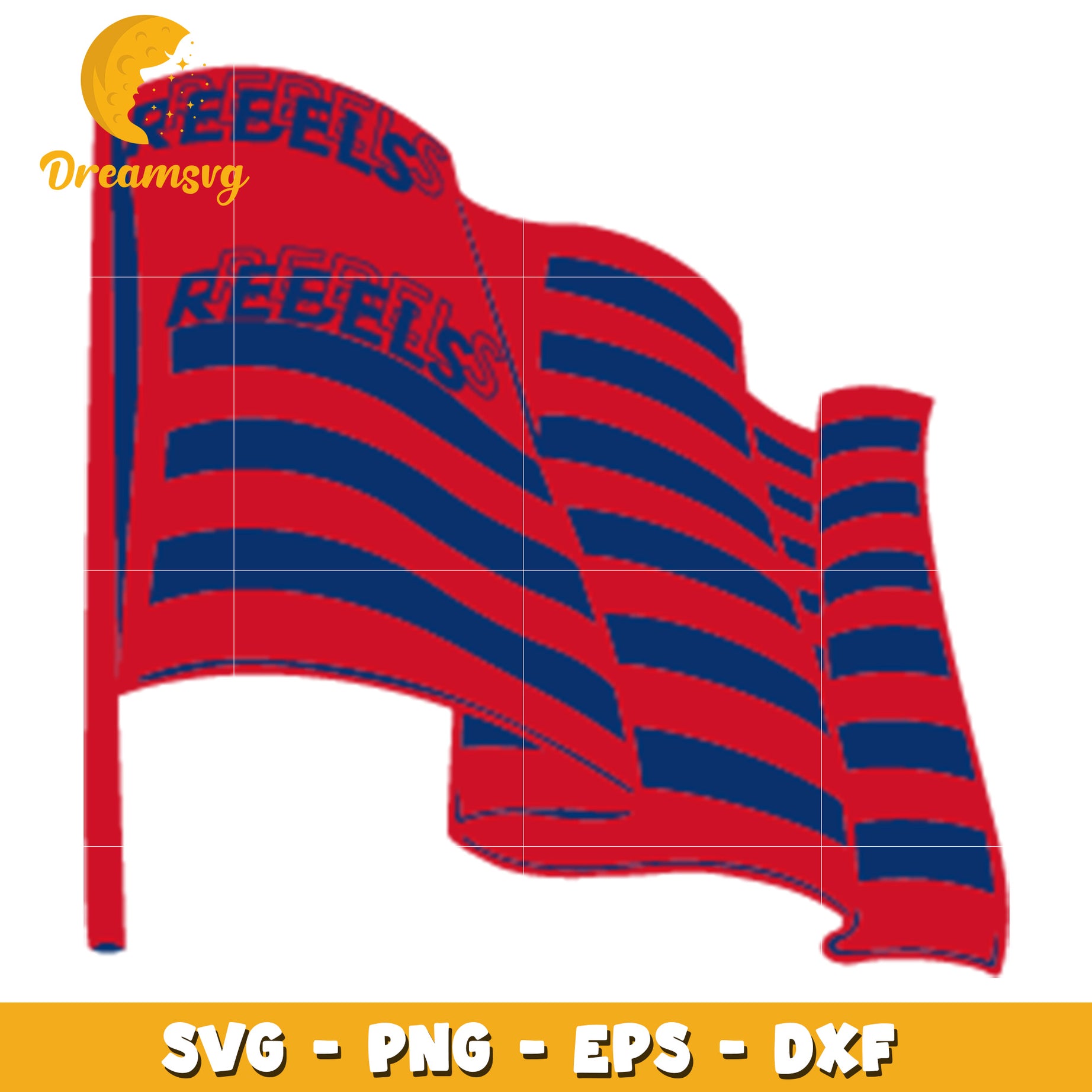 Rebels Flag SVG PNG EPS DXF Cut File