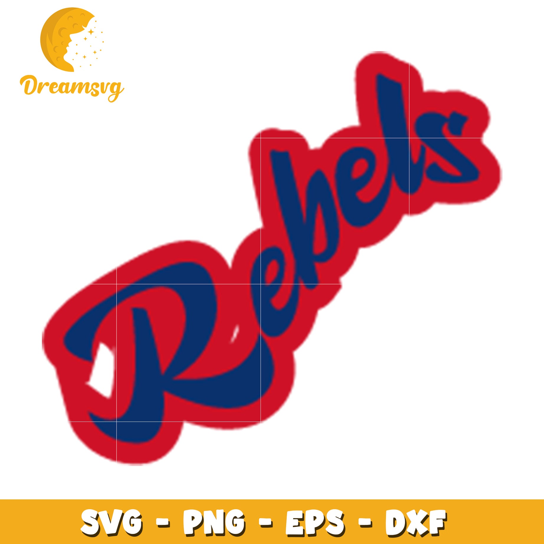 Rebels Retro SVG Cut File for Crafting and Design Projects