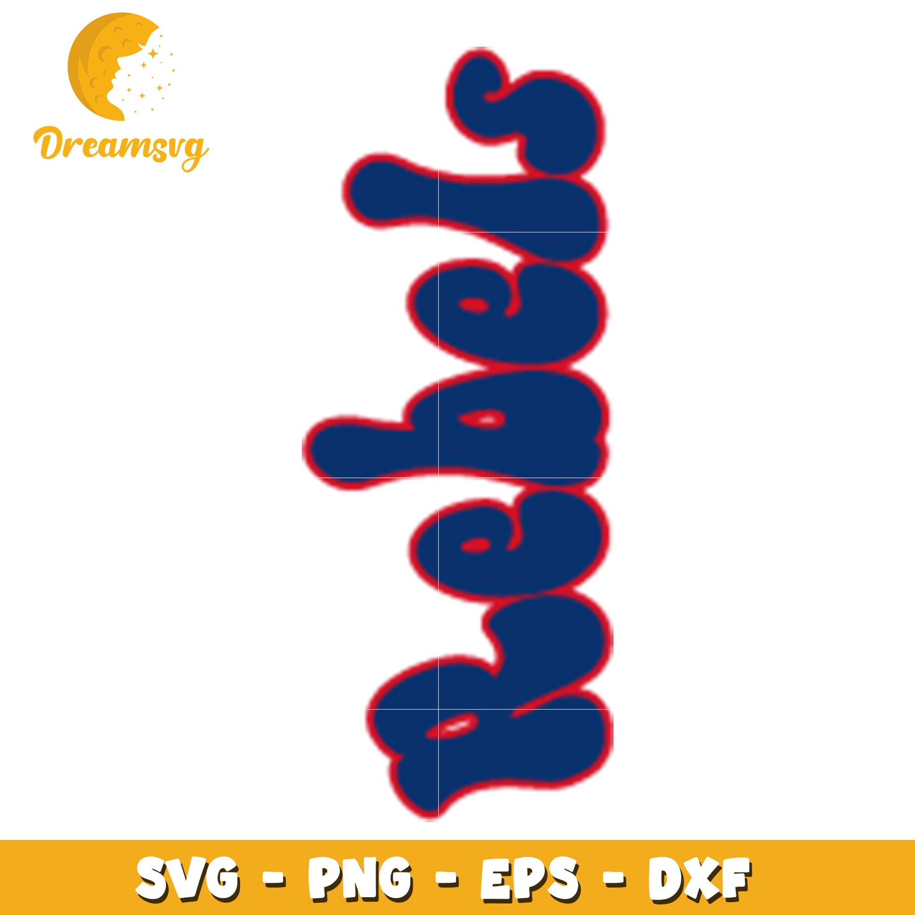Rebels Script Svg Rebels Text SVG Design for Creative Projects and Crafts – DreamSVG Store