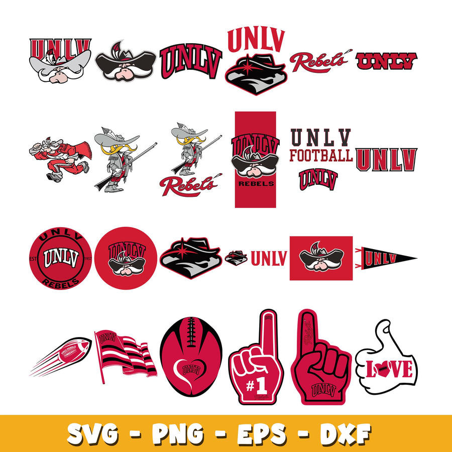 UNLV Rebels Bundle svg, UNLV Rebels logo svg, ncaa svg 