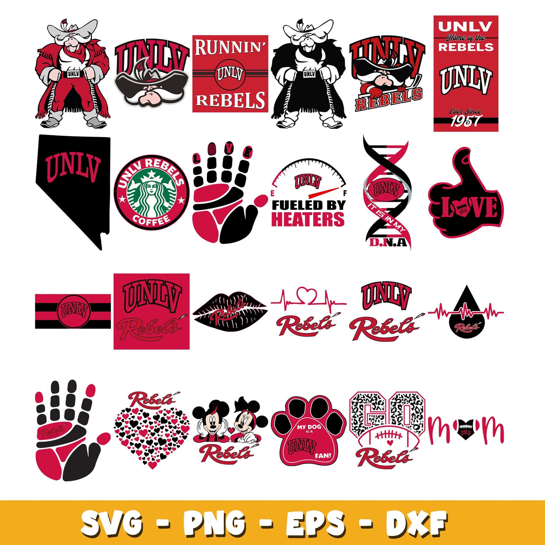 UNLV Rebels logo Bundle svg, UNLV Rebels logo svg, ncaa svg  