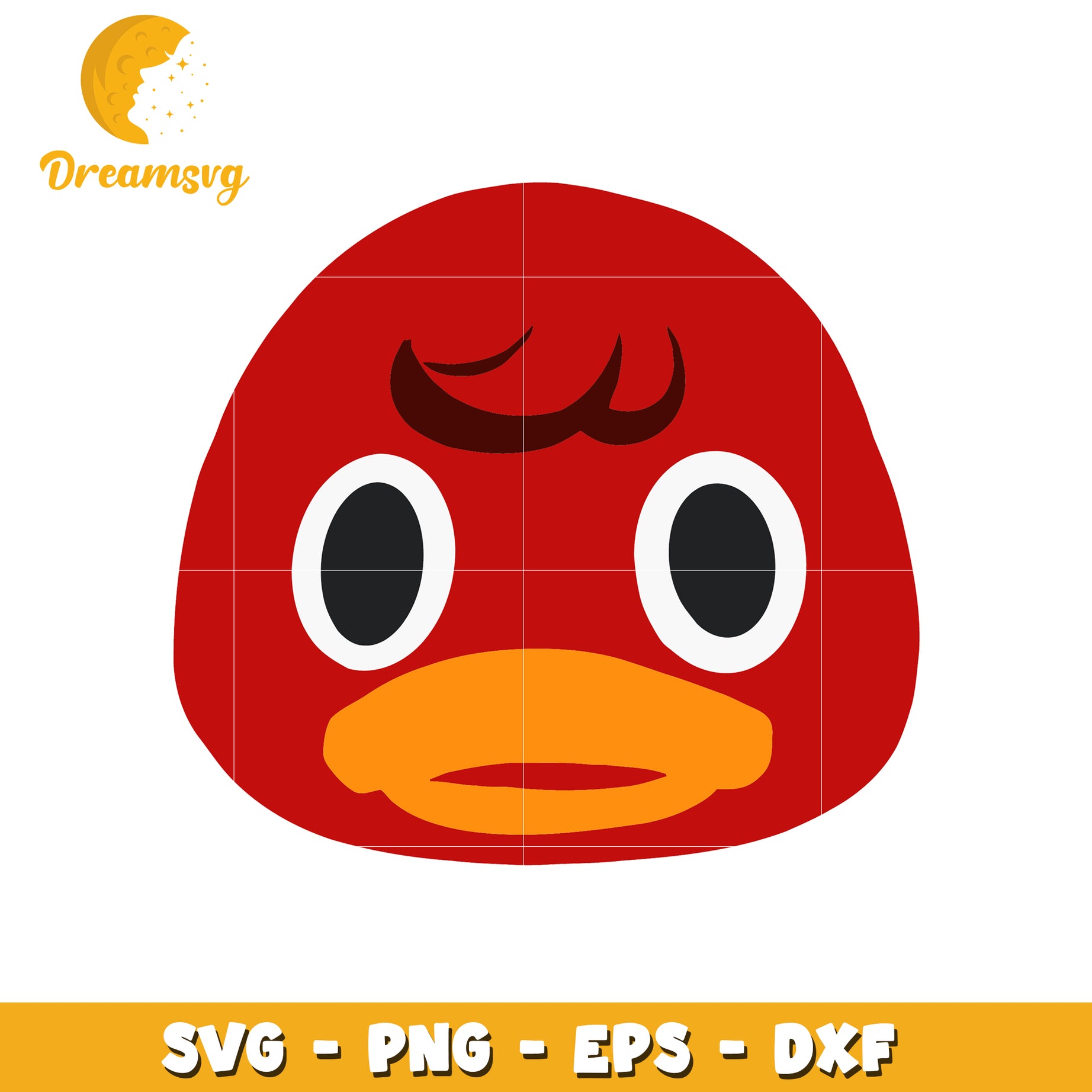 Red Bird SVG PNG EPS DXF Cut File