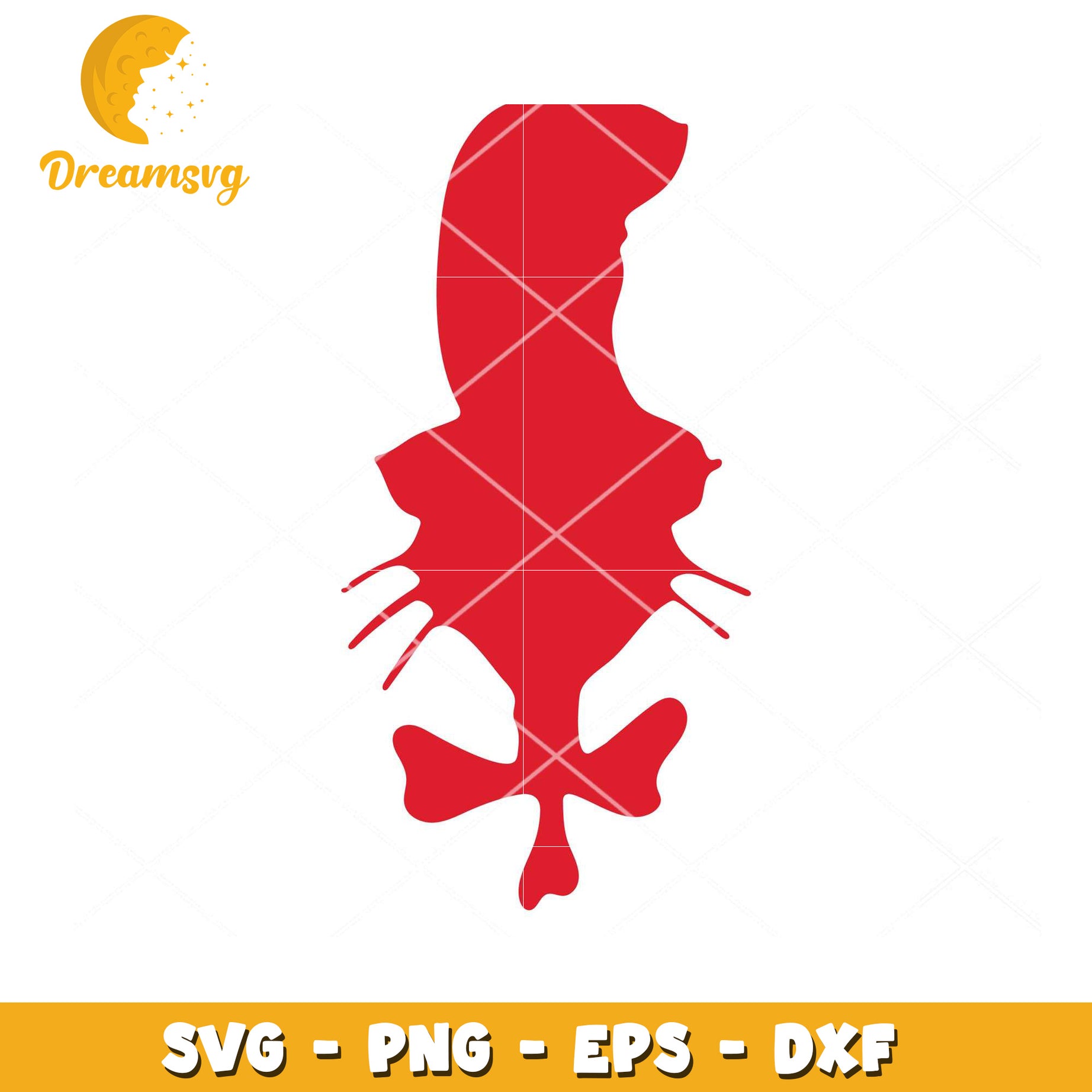 Red Blob SVG Cut File Download