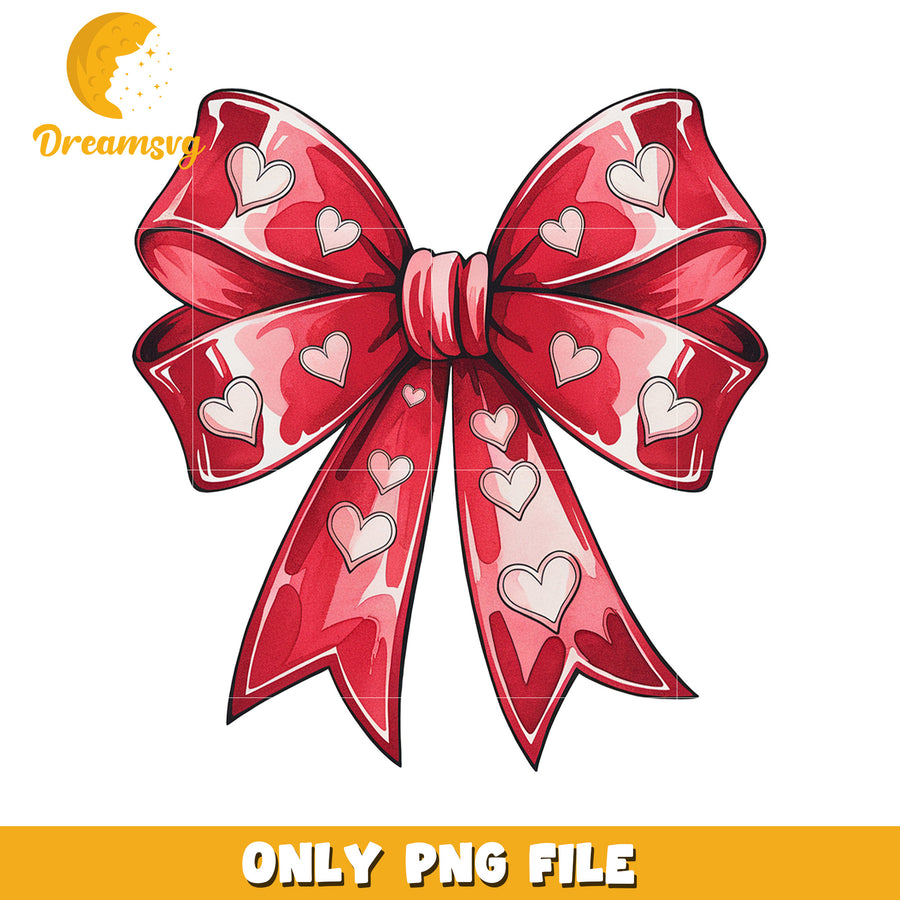 Red Bow PNG Valentines Day Clipart