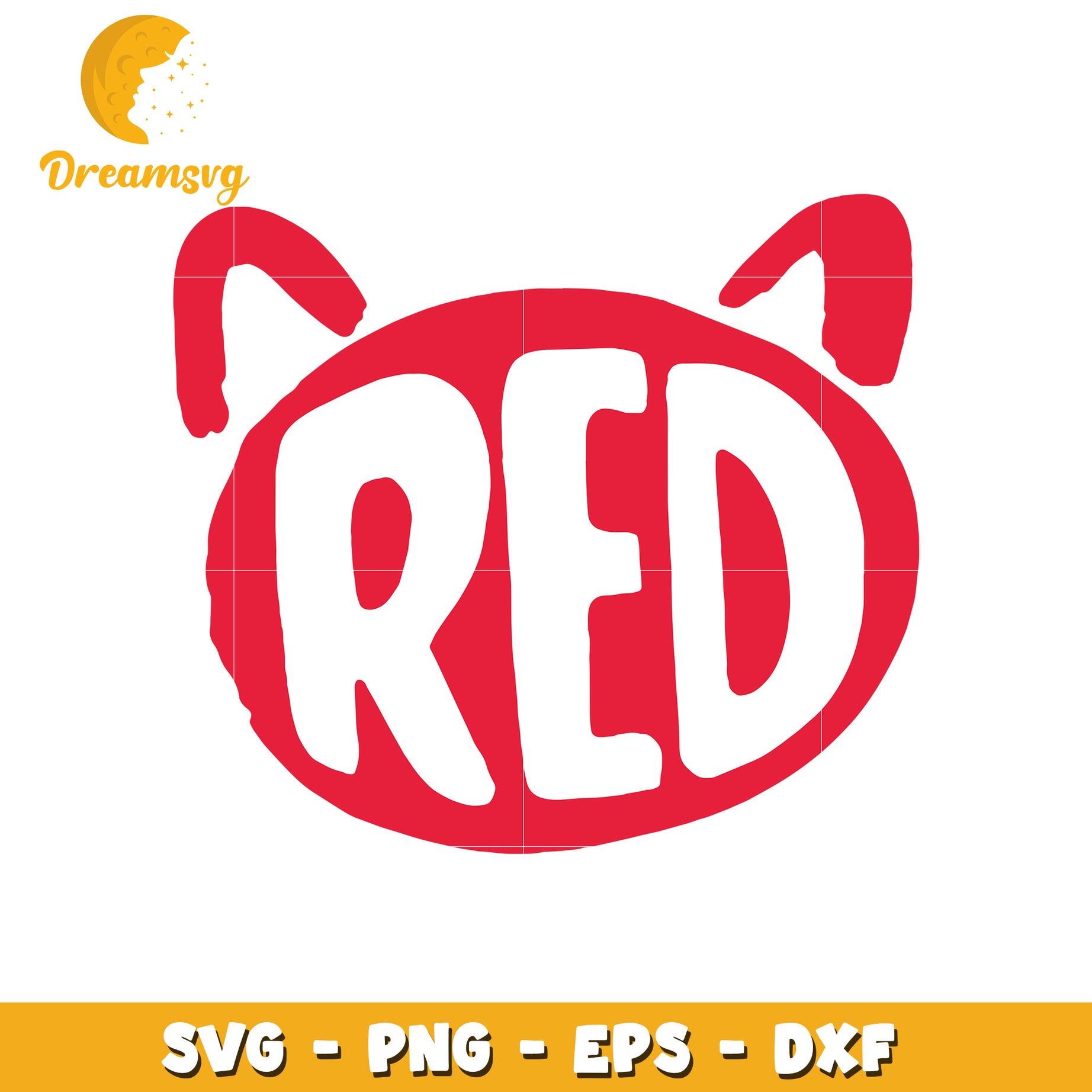 Red Cat SVG Design for Creative Projects