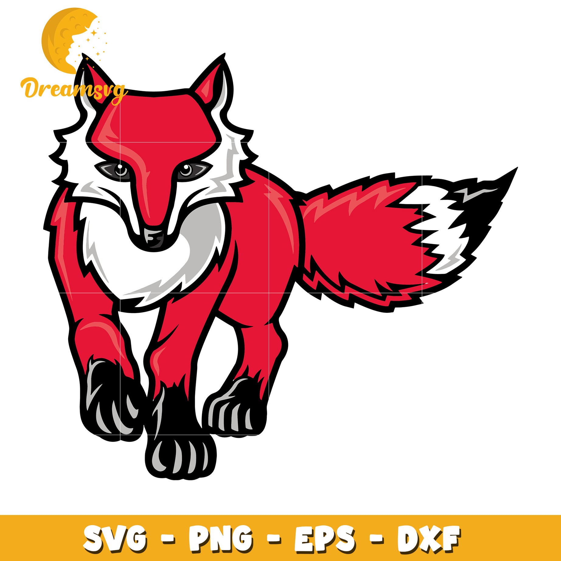 Red Fox SVG PNG EPS DXF Files