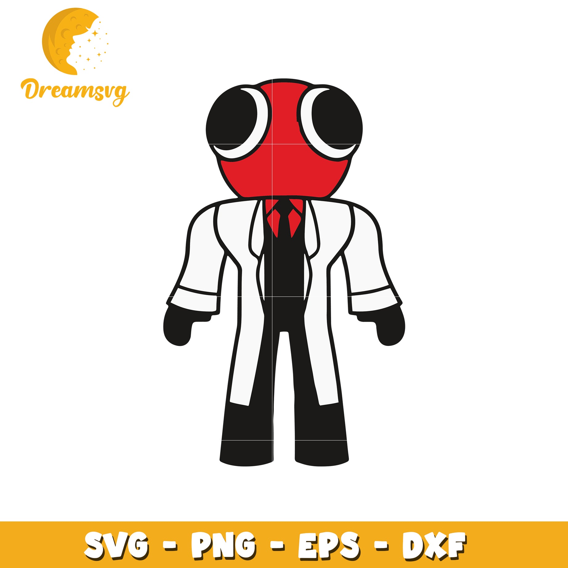 Red Head Scientist SVG PNG EPS DXF