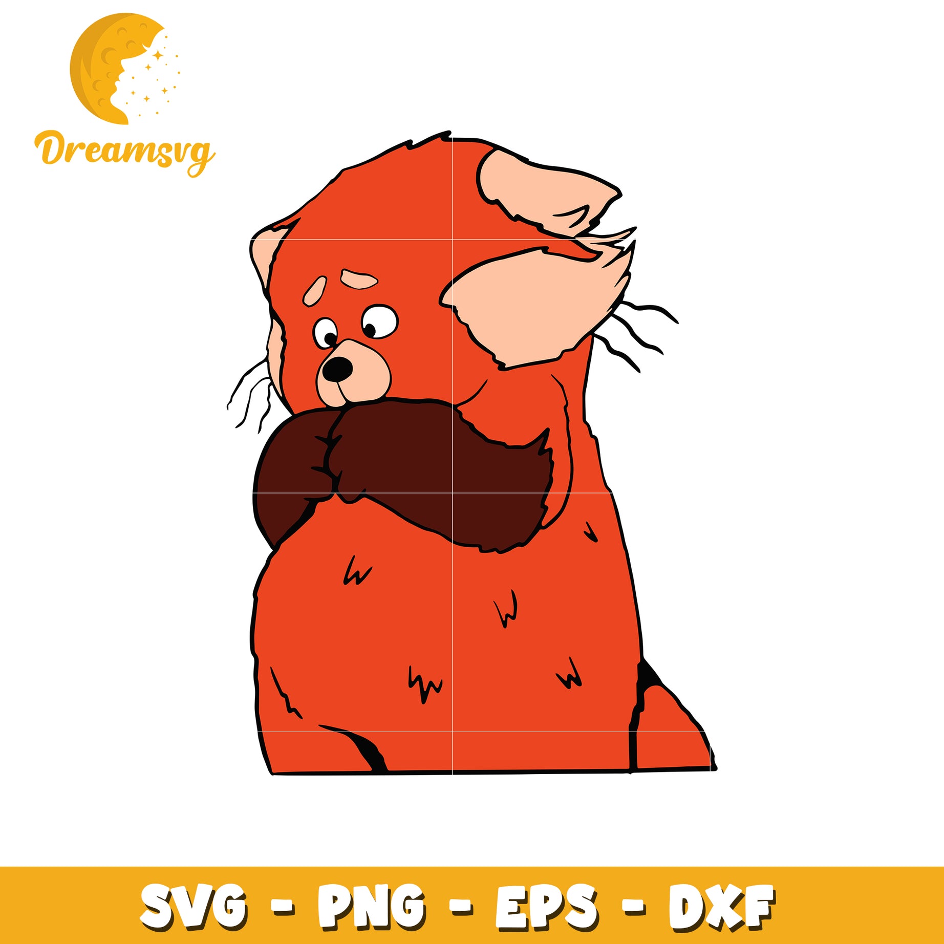 Red Panda SVG PNG EPS DXF Cut File