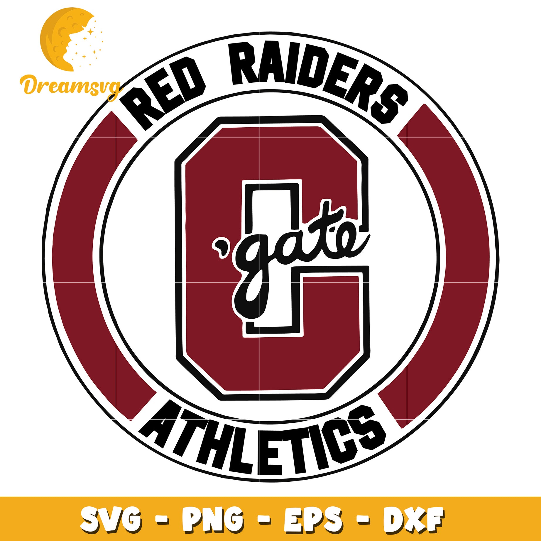 Red Raiders Gate Athletics SVG PNG EPS DXF