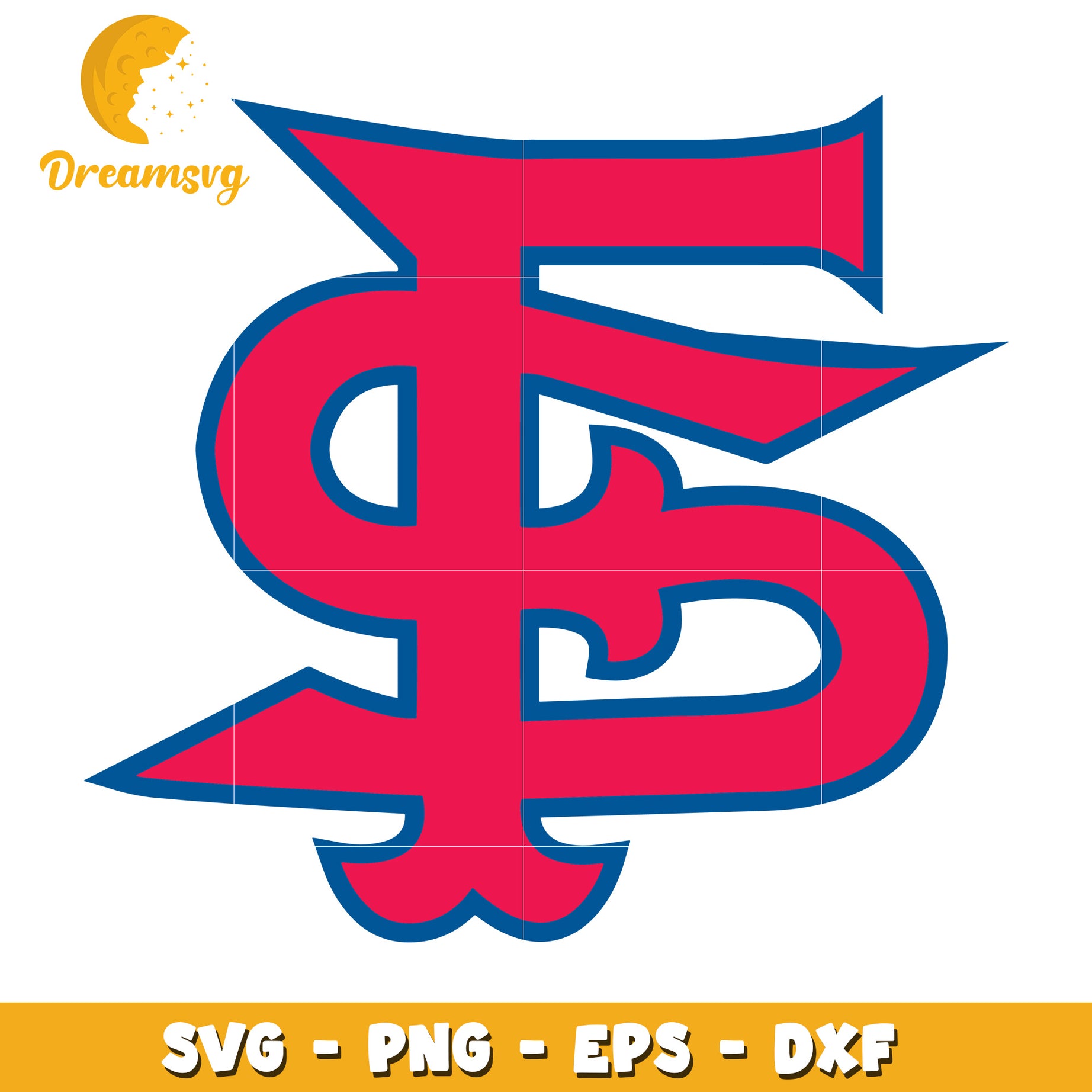 Red S SVG PNG EPS DXF Cut File