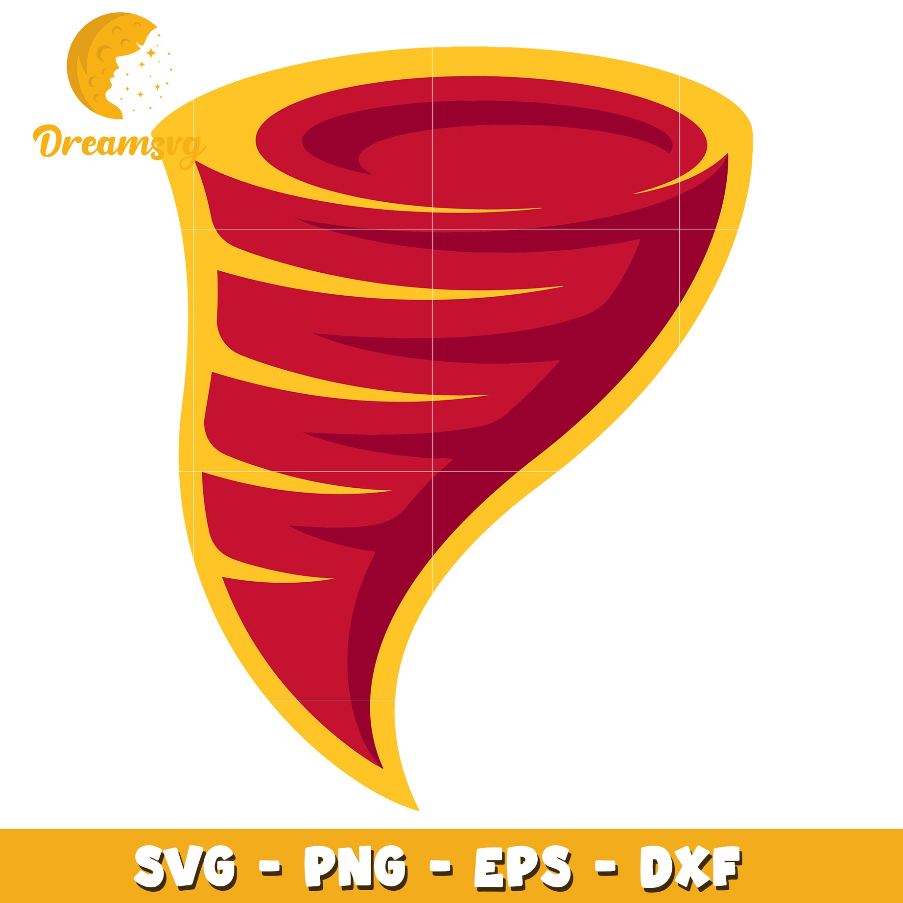 Red Tornado SVG PNG EPS DXF Cut File