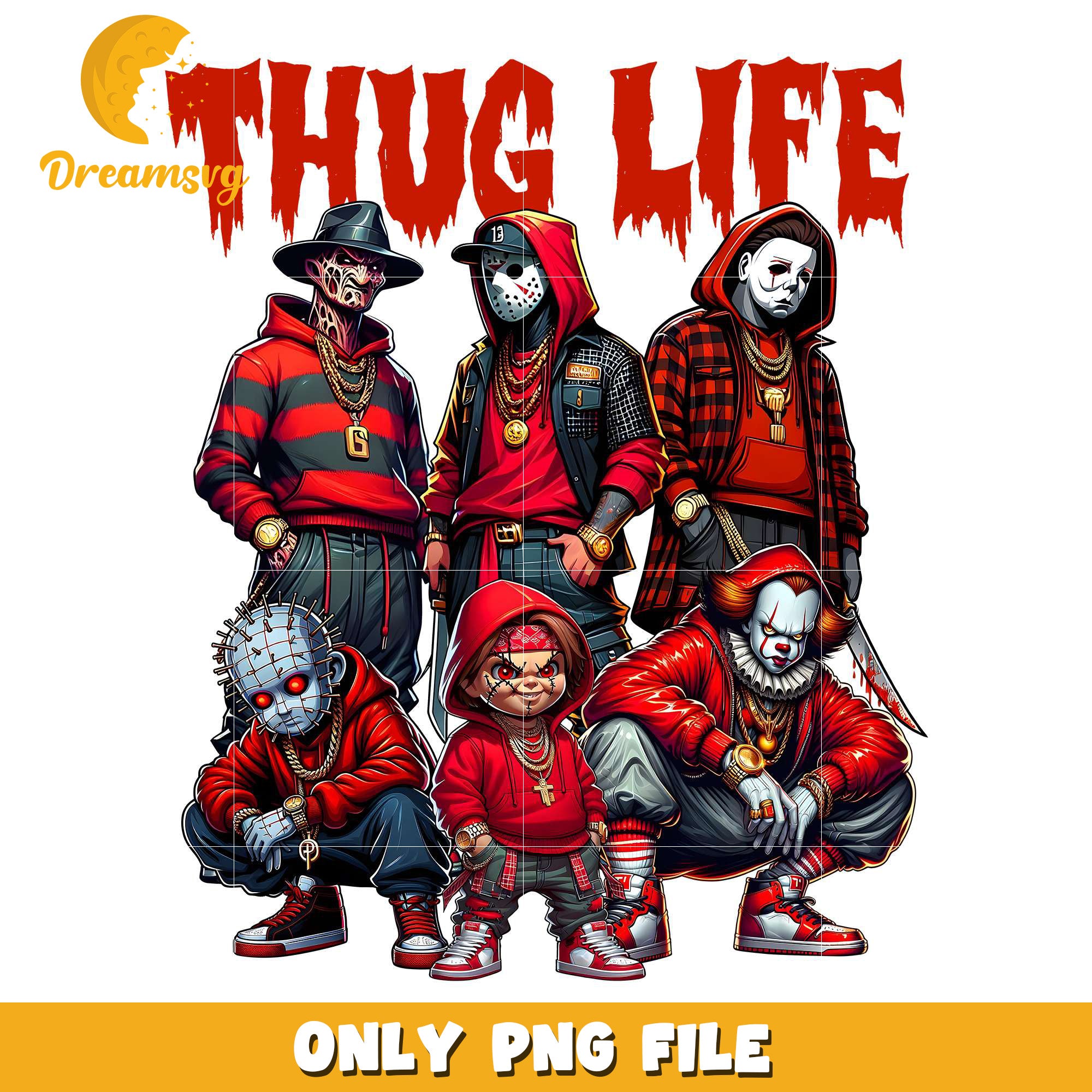 Red costumes thug life png, halloween games​​ png, halloween cookies​ png