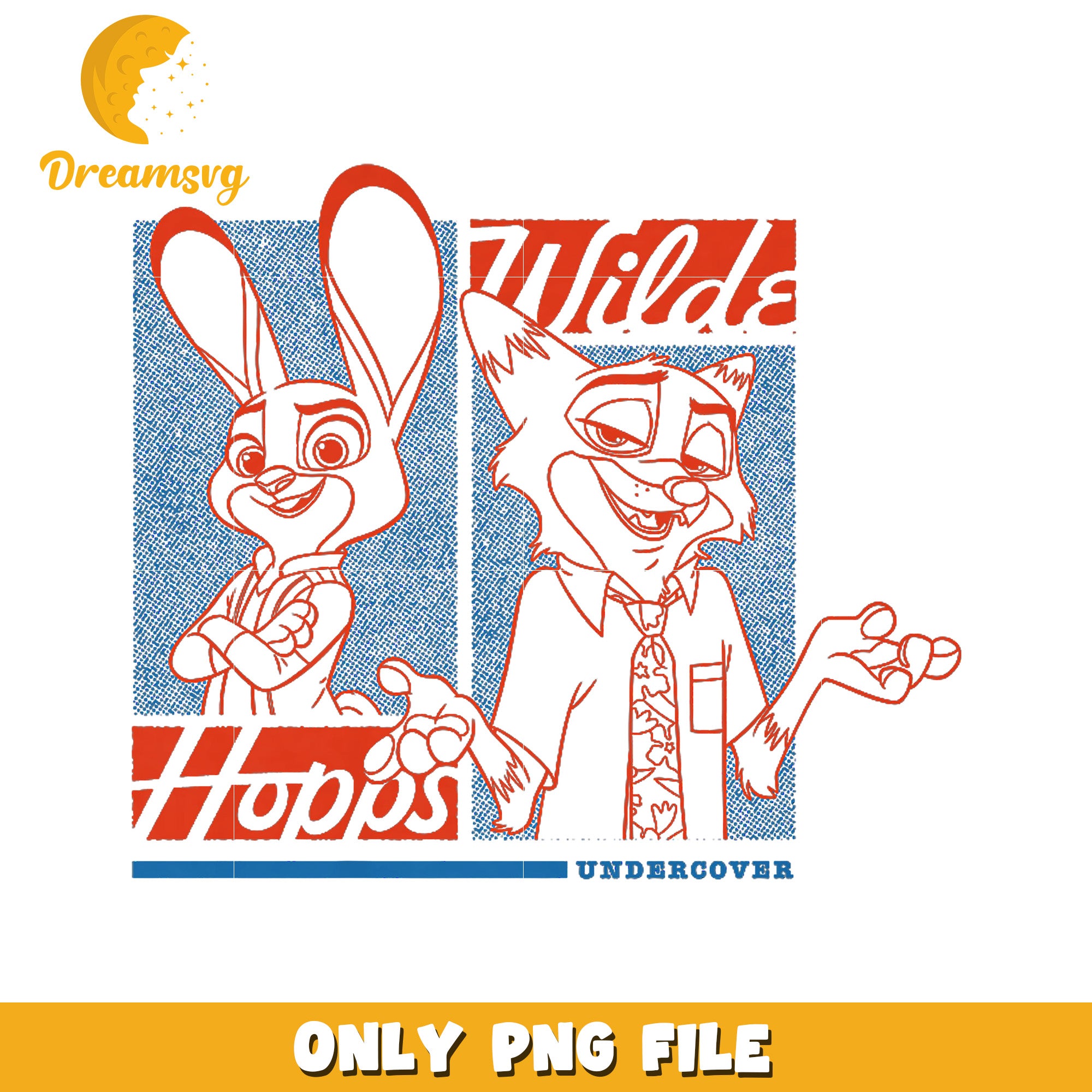 Red design of nick and judy png, disneyland​ png, nick zootopia png