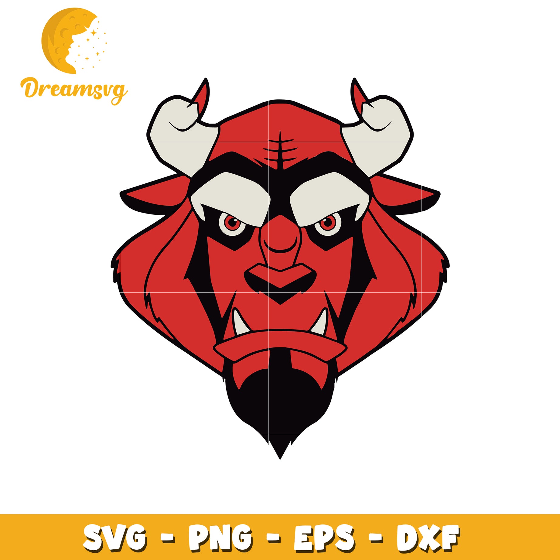 Red devil bull mascot logo svg, , red devil svg, mascot logo svg