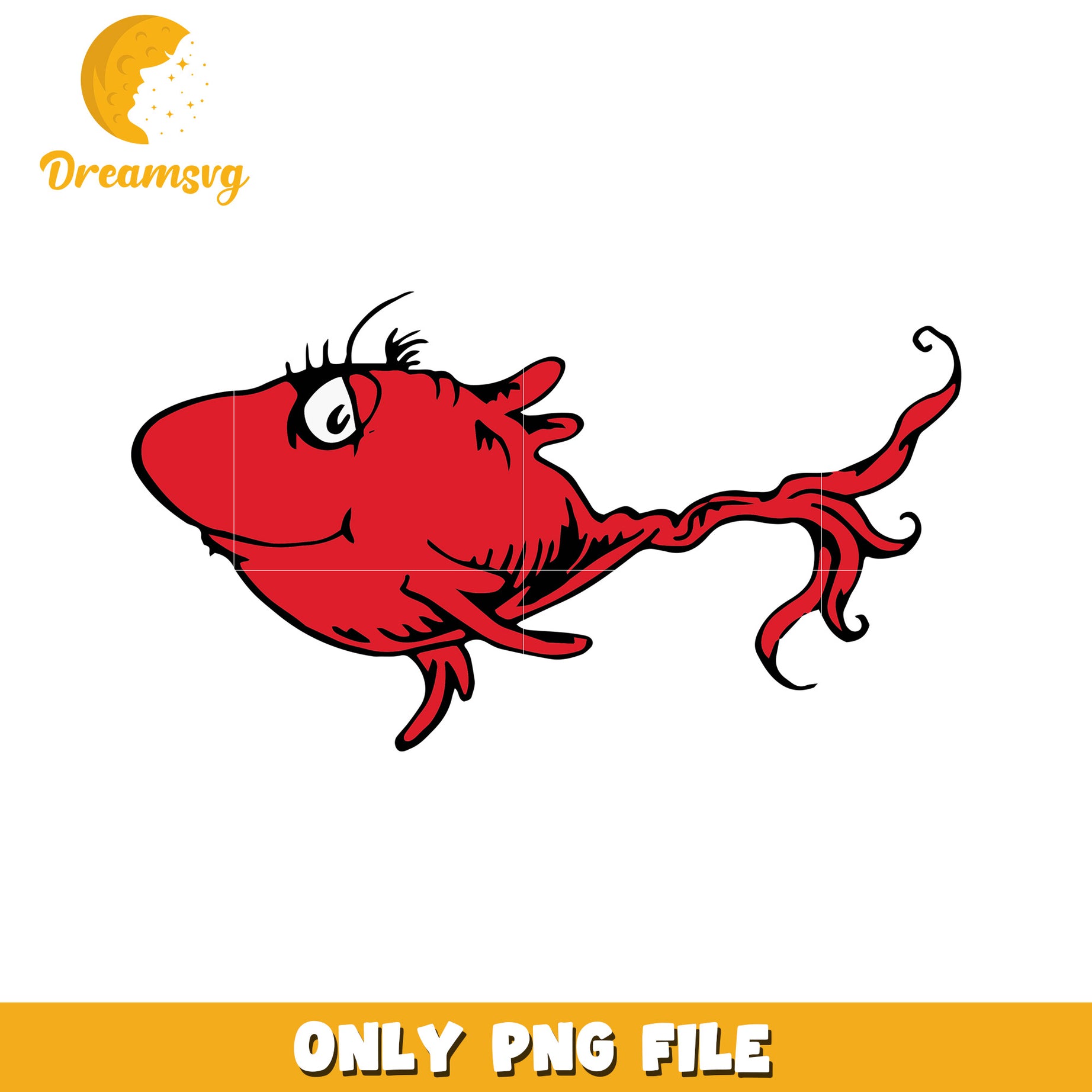 Red fish character png, dr seuss fish png, cartoon character png