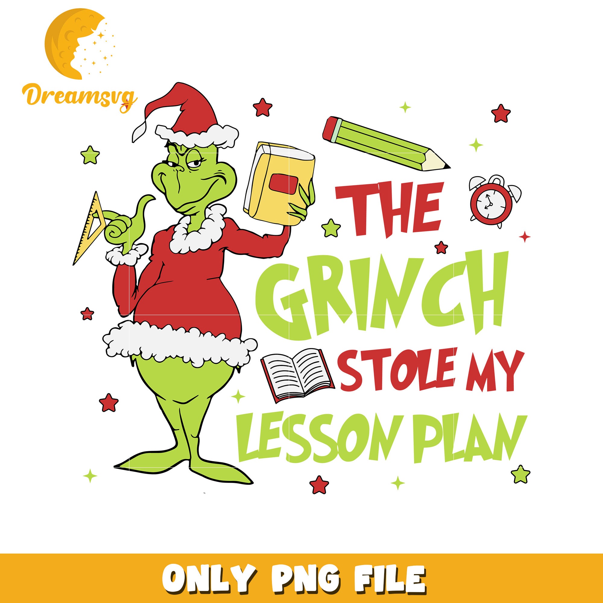 Red grinch stole my lesson plan png, grinch designs png, christmas cartoon png