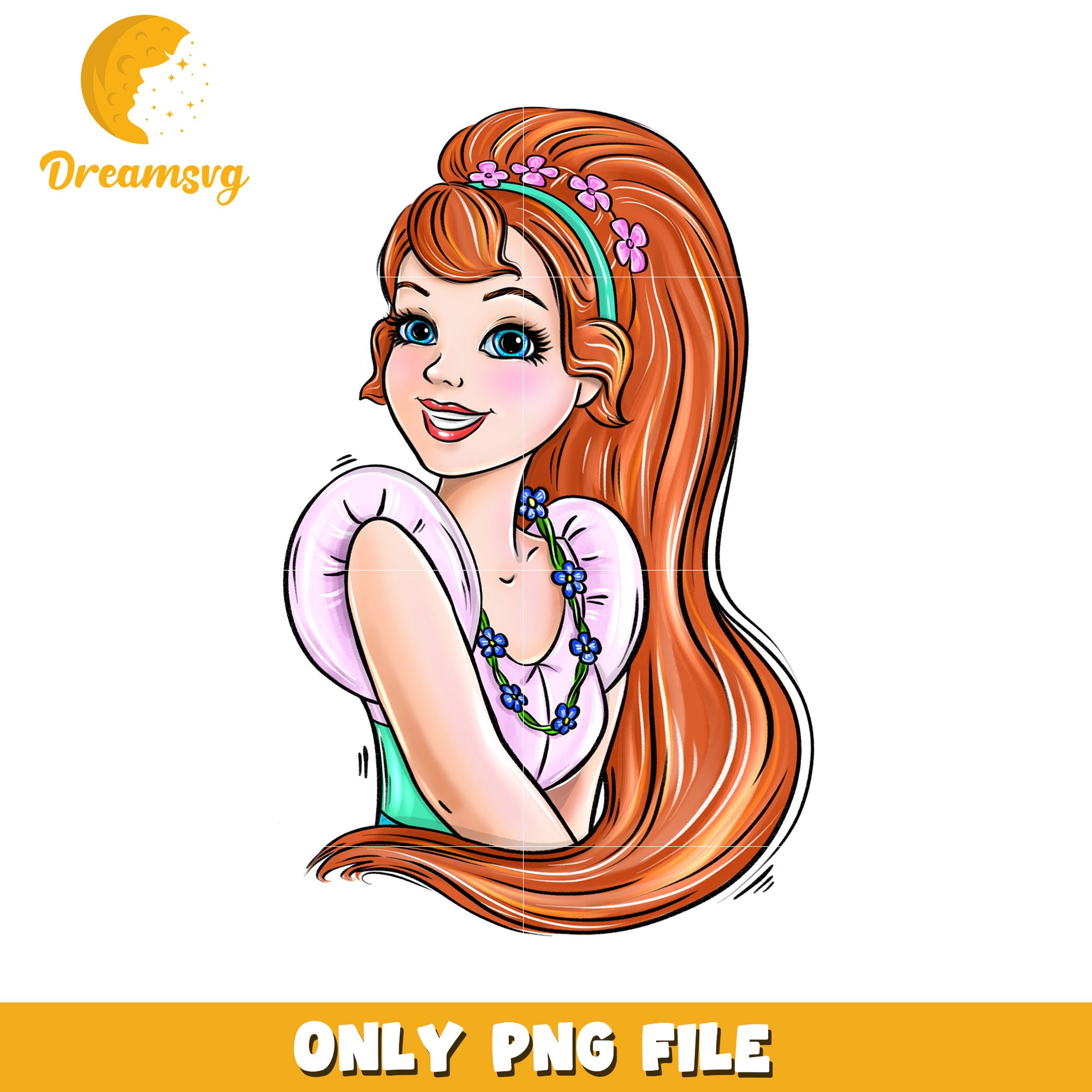 Redhead Girl PNG Clipart