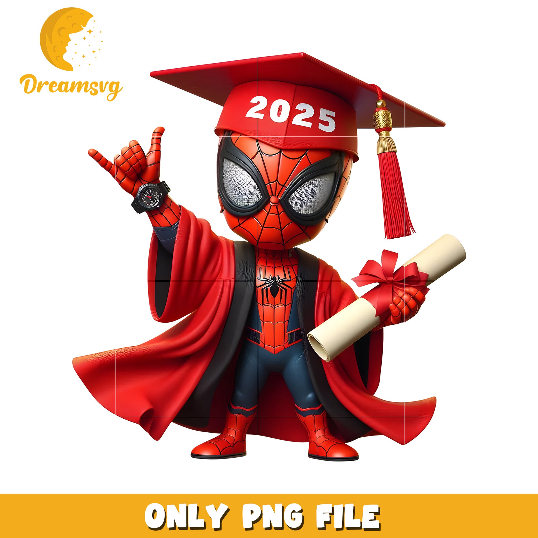 Red spider man graduation png, spiderman movie png, spiderman superhero png