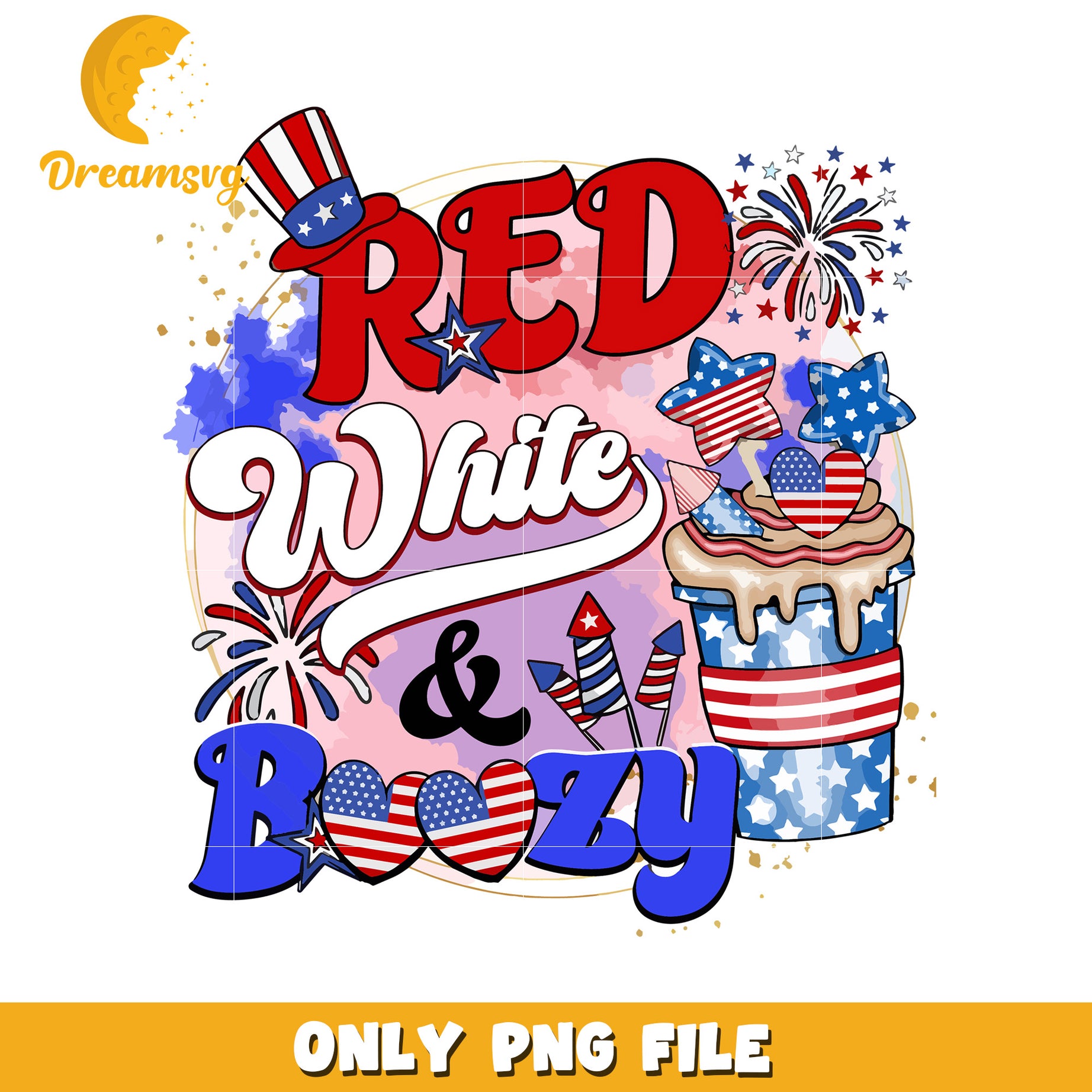 Red white and boozy png, patriotic drinking png, 4th of july booze png
