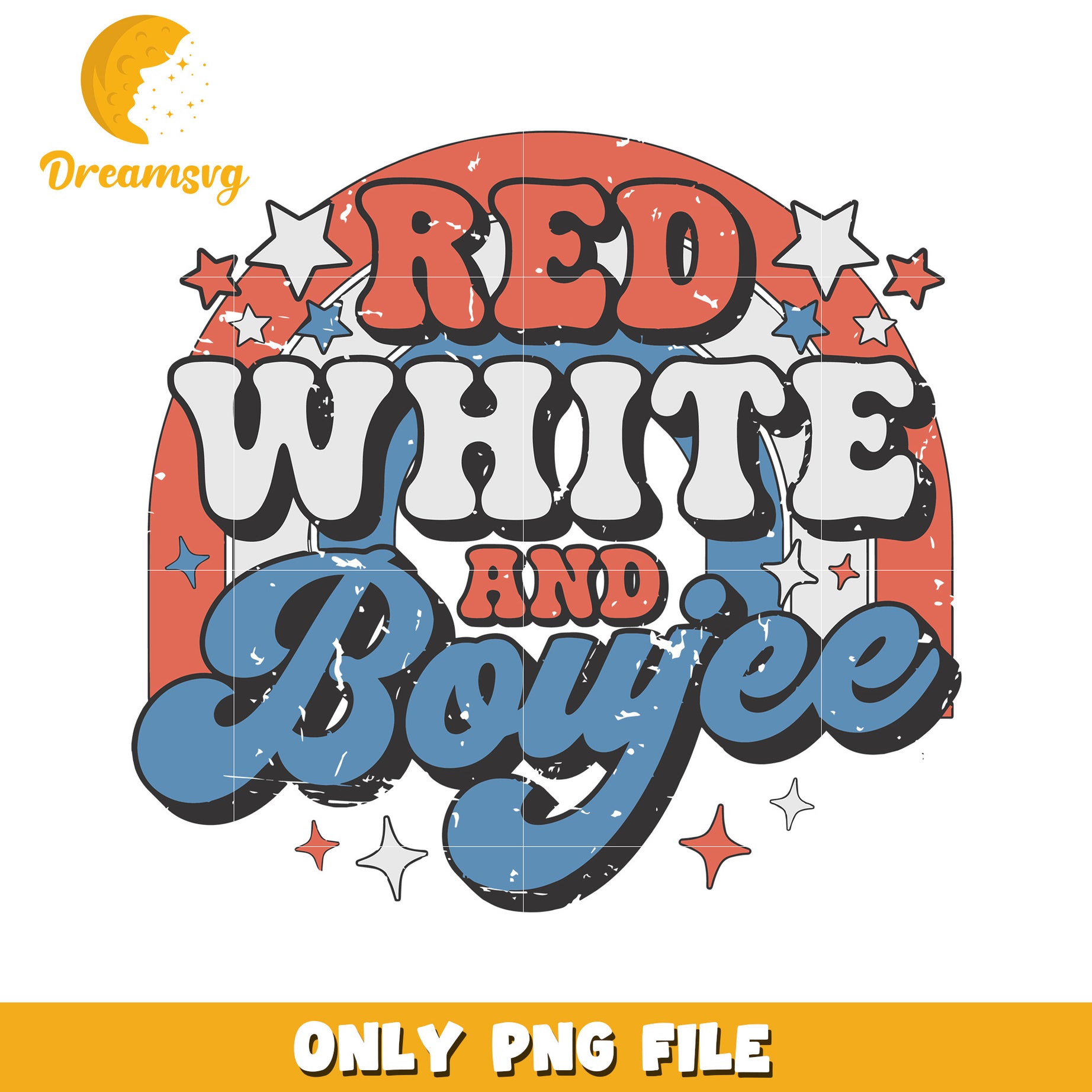Red white and boyjee png, funny wordplay png, usa pride png