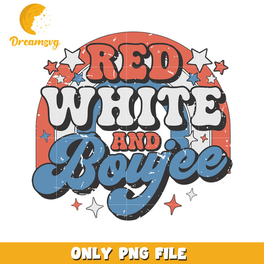 Red white and boyjee png, funny wordplay png, usa pride png
