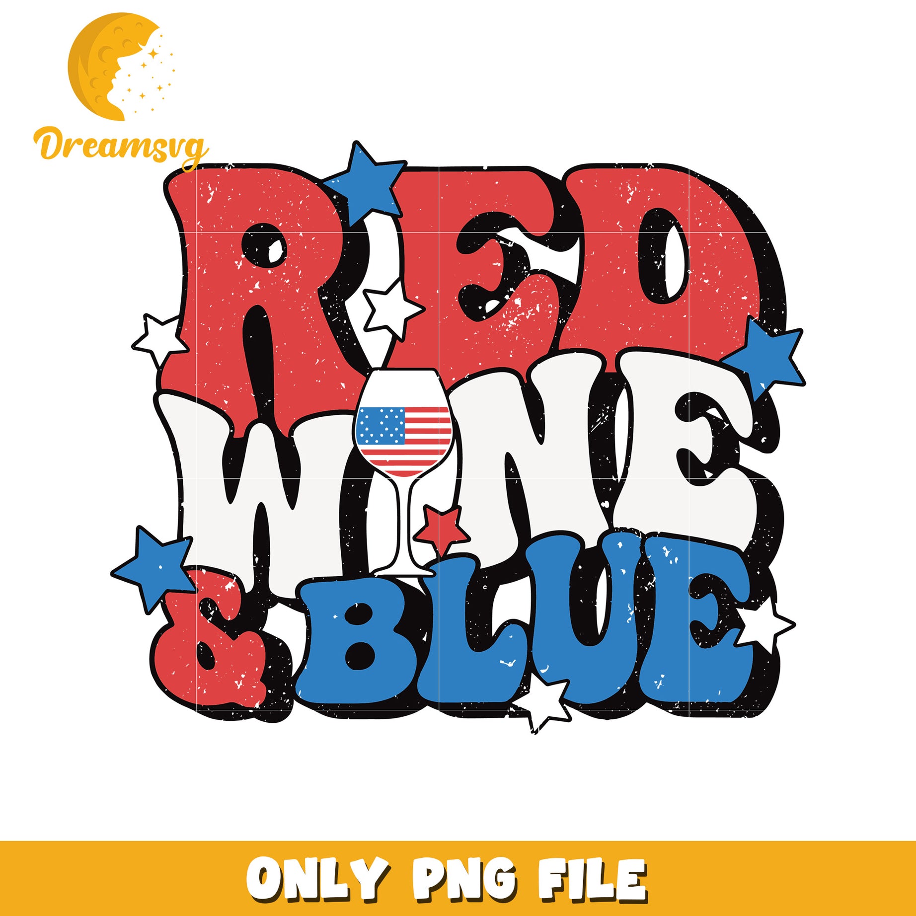 Red wine and blue png, patriotic color pun png, red white and blue twist png